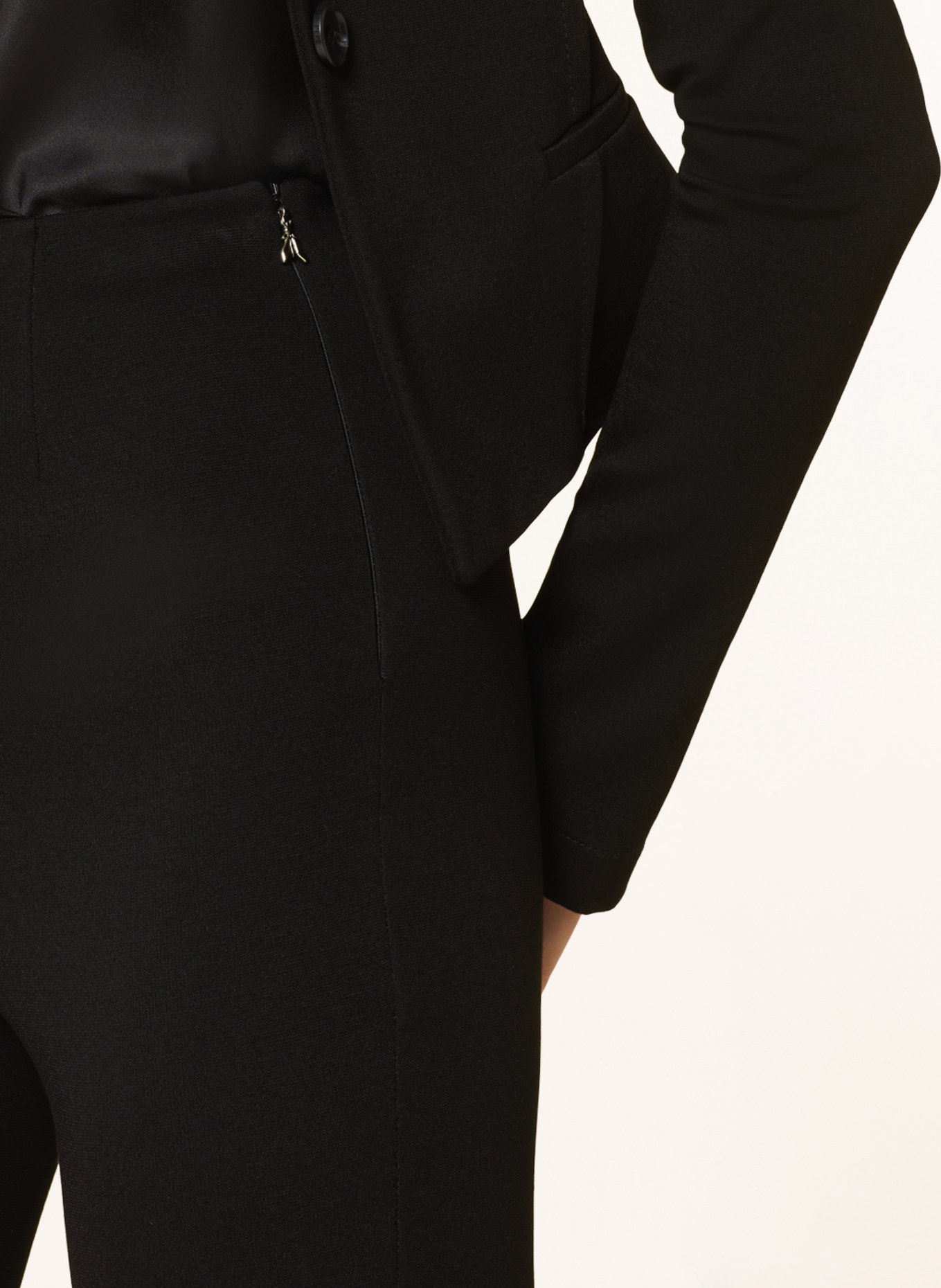PATRIZIA PEPE 7/8 pants, Color: BLACK (Image 5)