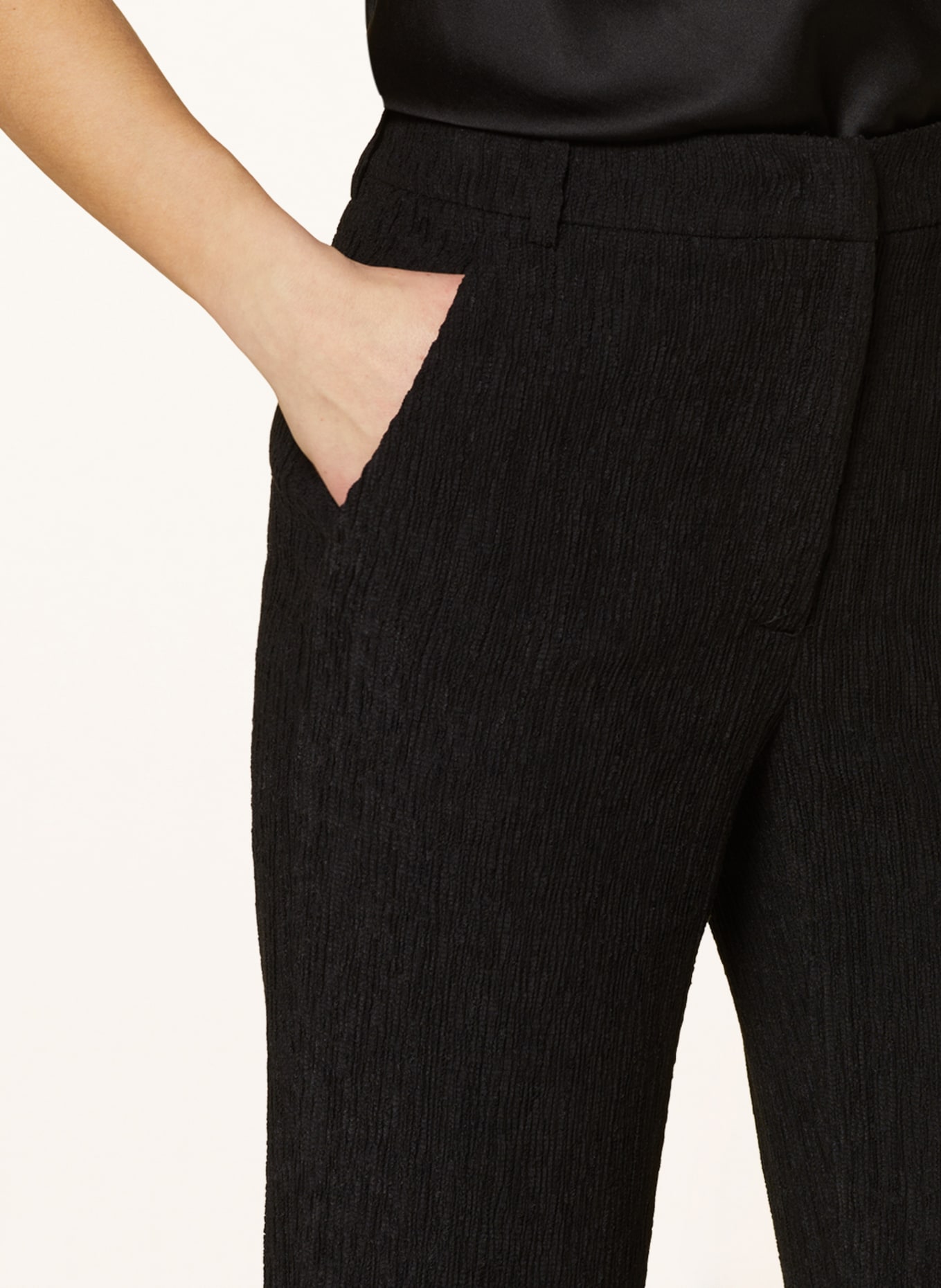 PATRIZIA PEPE Wide leg trousers, Color: K103 NERO (Image 5)
