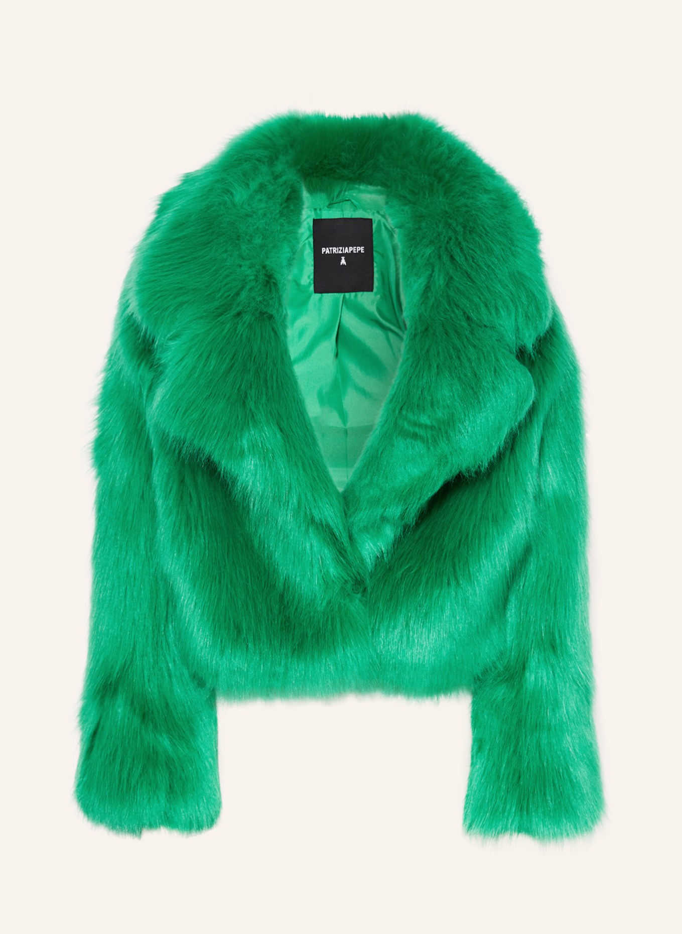 PATRIZIA PEPE Faux fur jacket, Color: GREEN (Image 1)