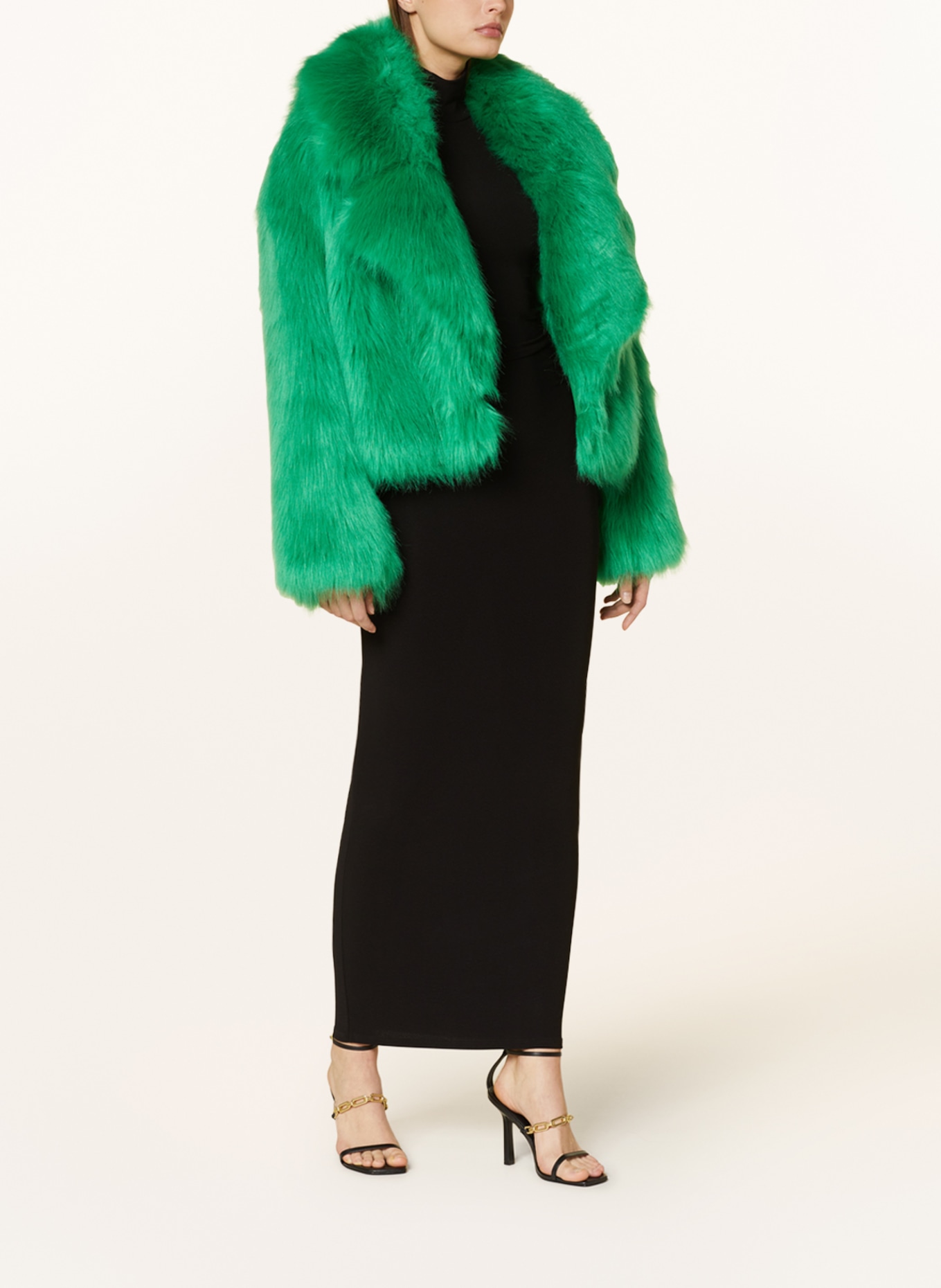 PATRIZIA PEPE Faux fur jacket, Color: GREEN (Image 2)