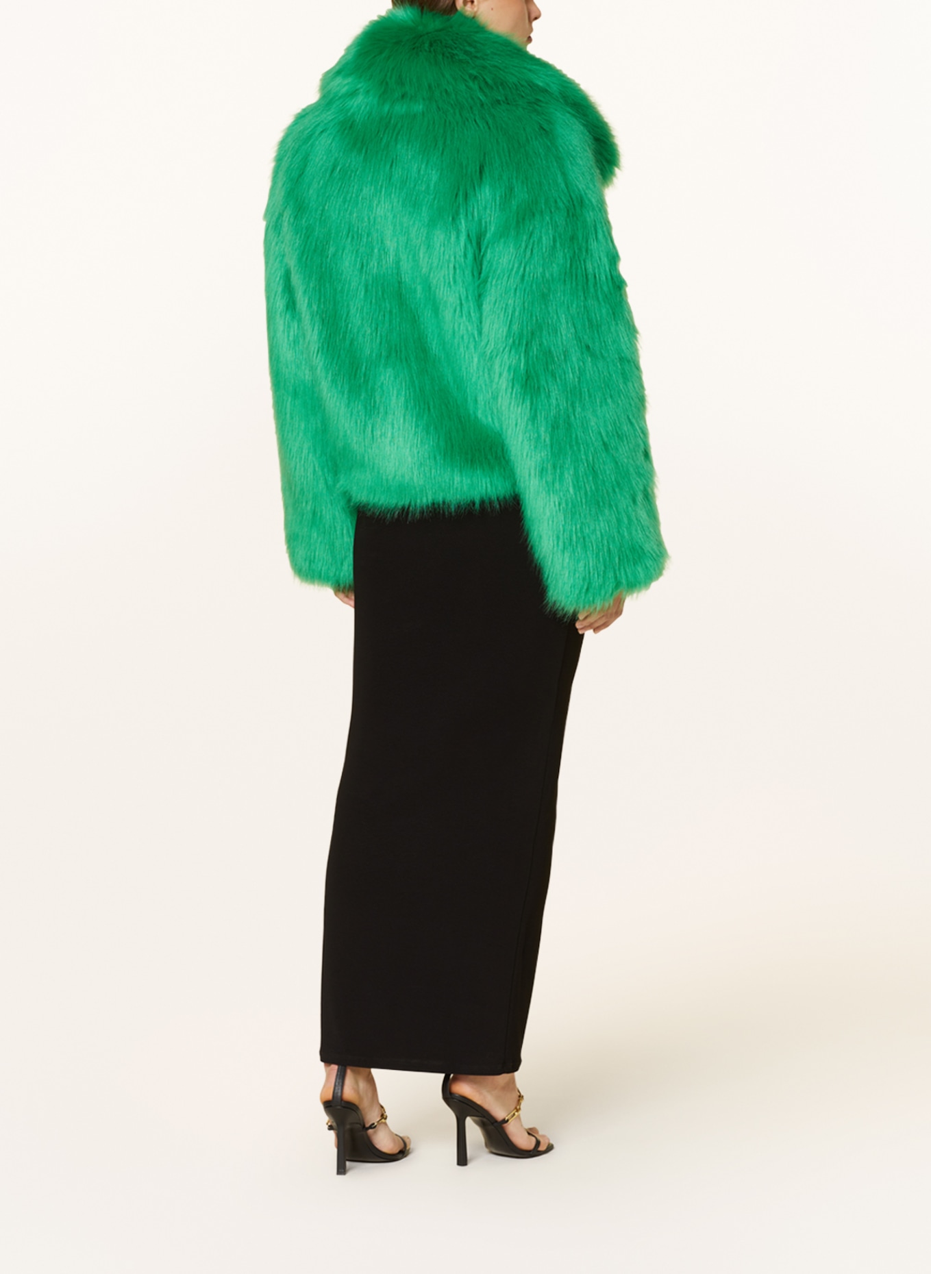 PATRIZIA PEPE Faux fur jacket, Color: GREEN (Image 3)