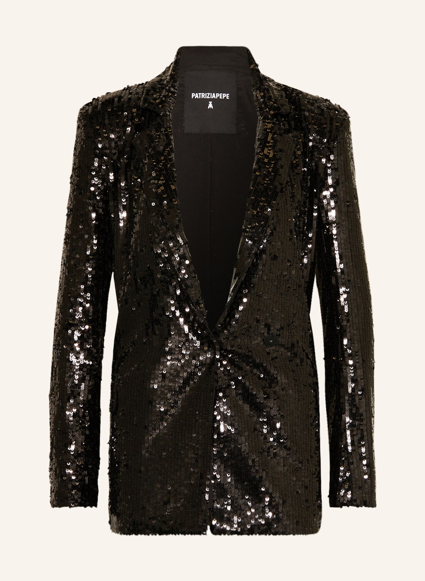 PATRIZIA PEPE Blazer with sequins, Color: BLACK (Image 1)