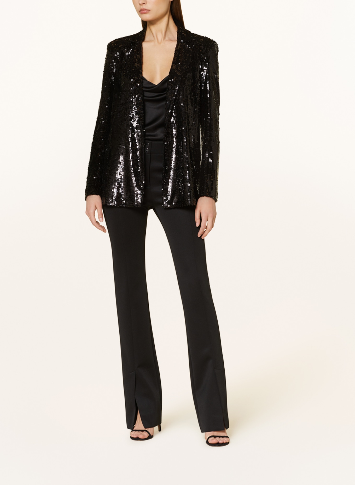 PATRIZIA PEPE Blazer with sequins, Color: BLACK (Image 2)
