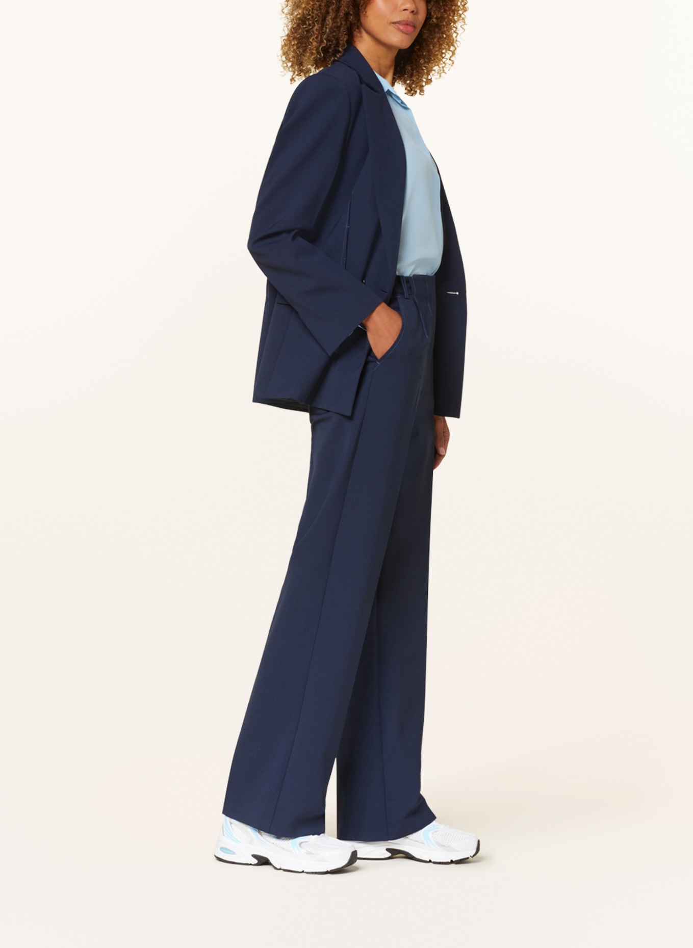 PATRIZIA PEPE Wide leg trousers, Color: DARK BLUE (Image 4)