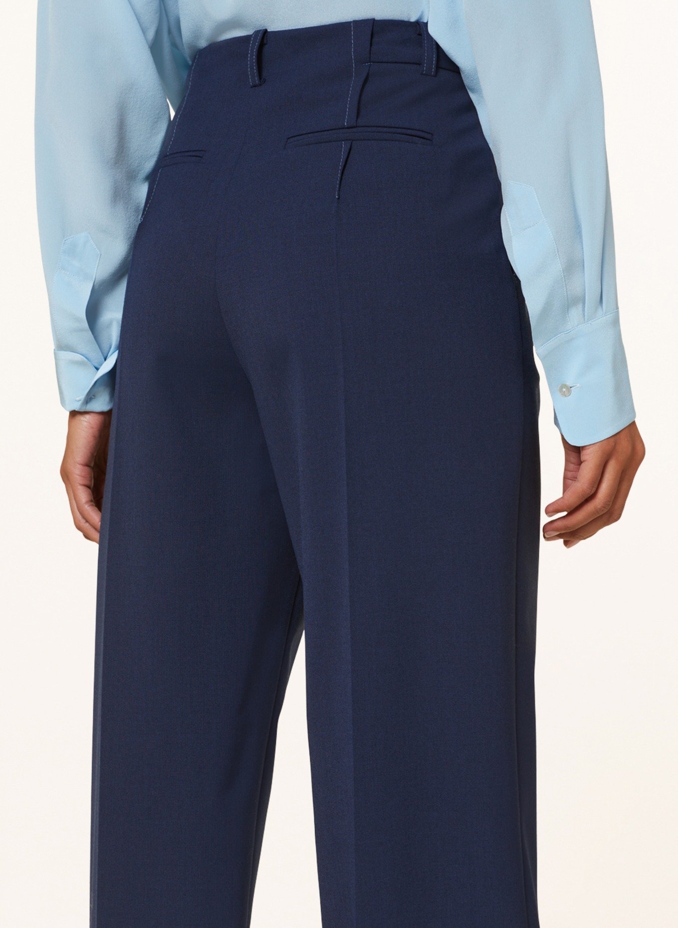 PATRIZIA PEPE Wide leg trousers, Color: DARK BLUE (Image 5)