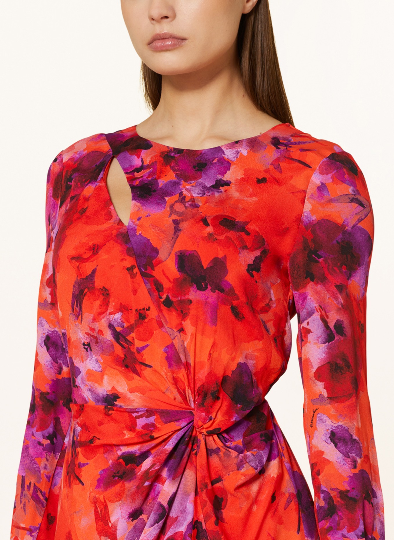 PATRIZIA PEPE Dress with cut-out, Color: RED/ PURPLE (Image 4)