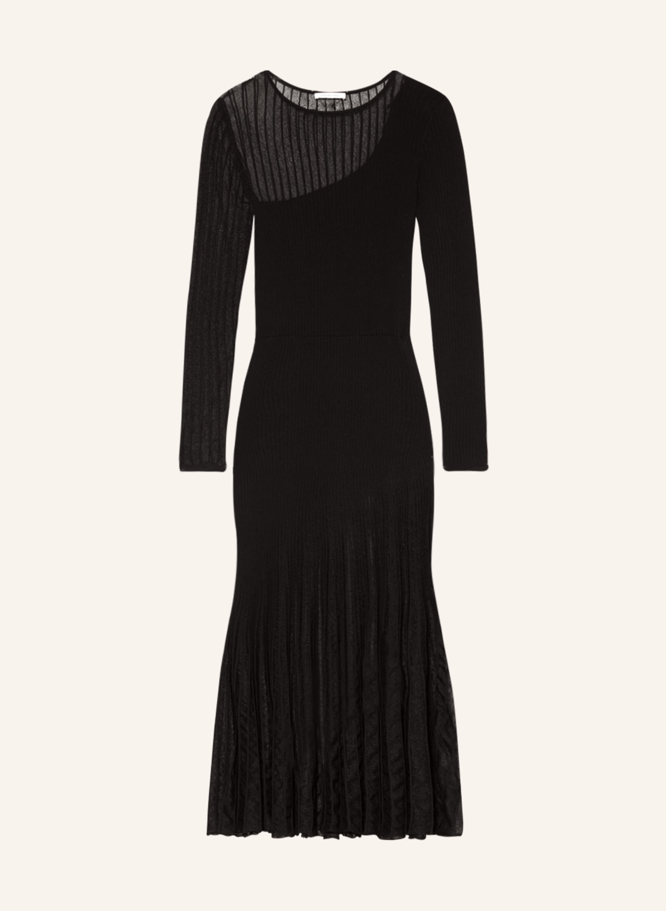 PATRIZIA PEPE Dress in mixed materials, Color: BLACK (Image 1)