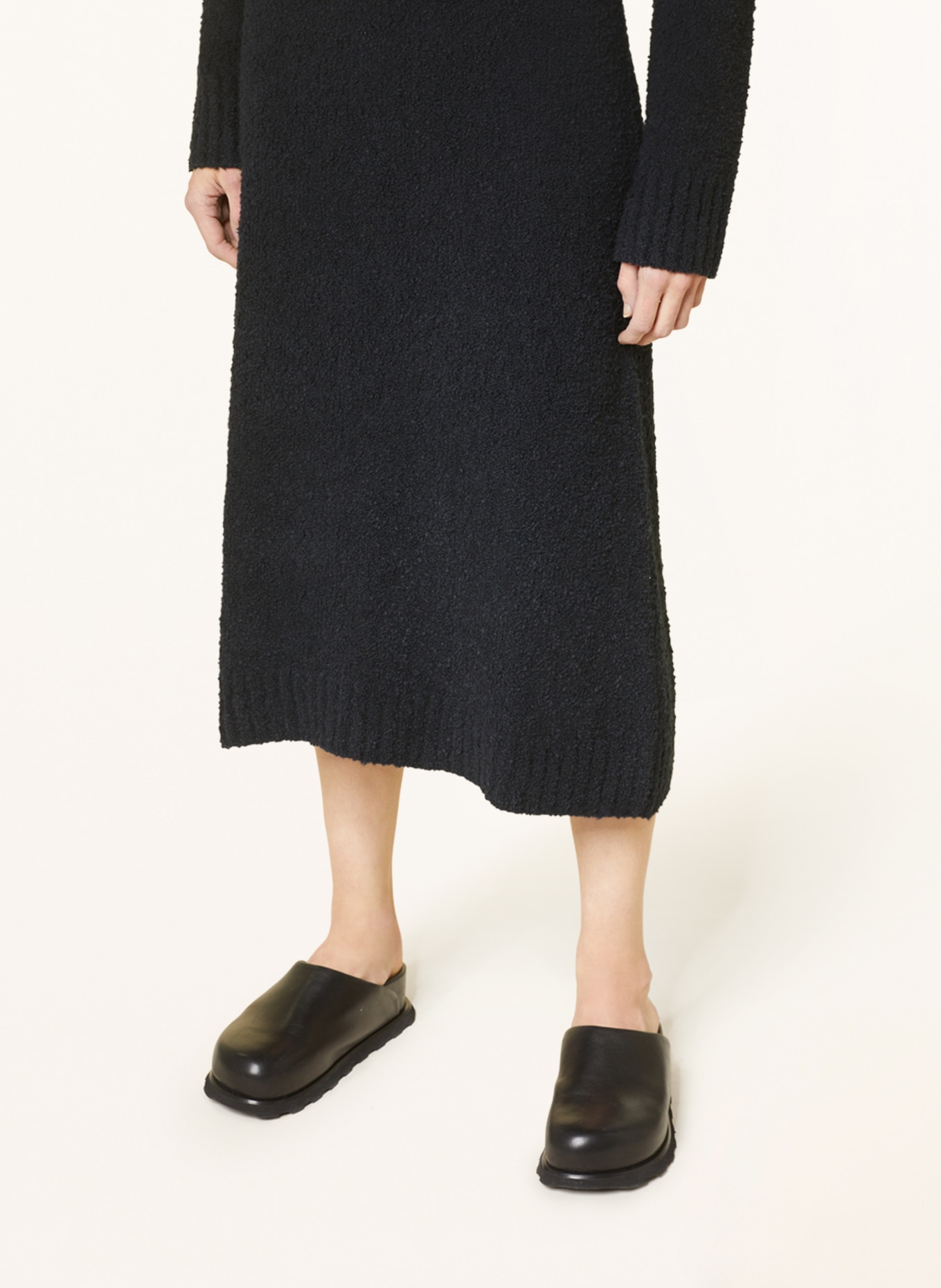 SMINFINITY Bouclé skirt, Color: BLACK (Image 4)