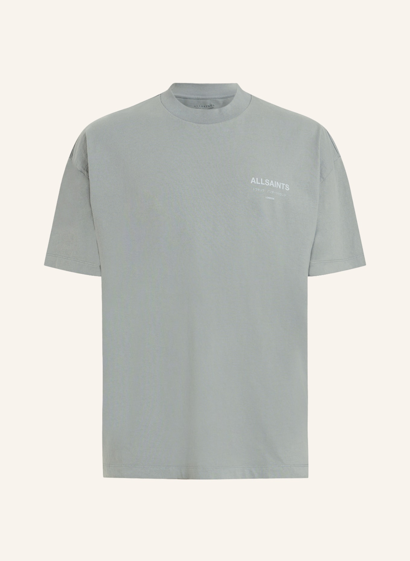 ALLSAINTS T-shirt UNDERGROUND, Color: GRAY (Image 1)