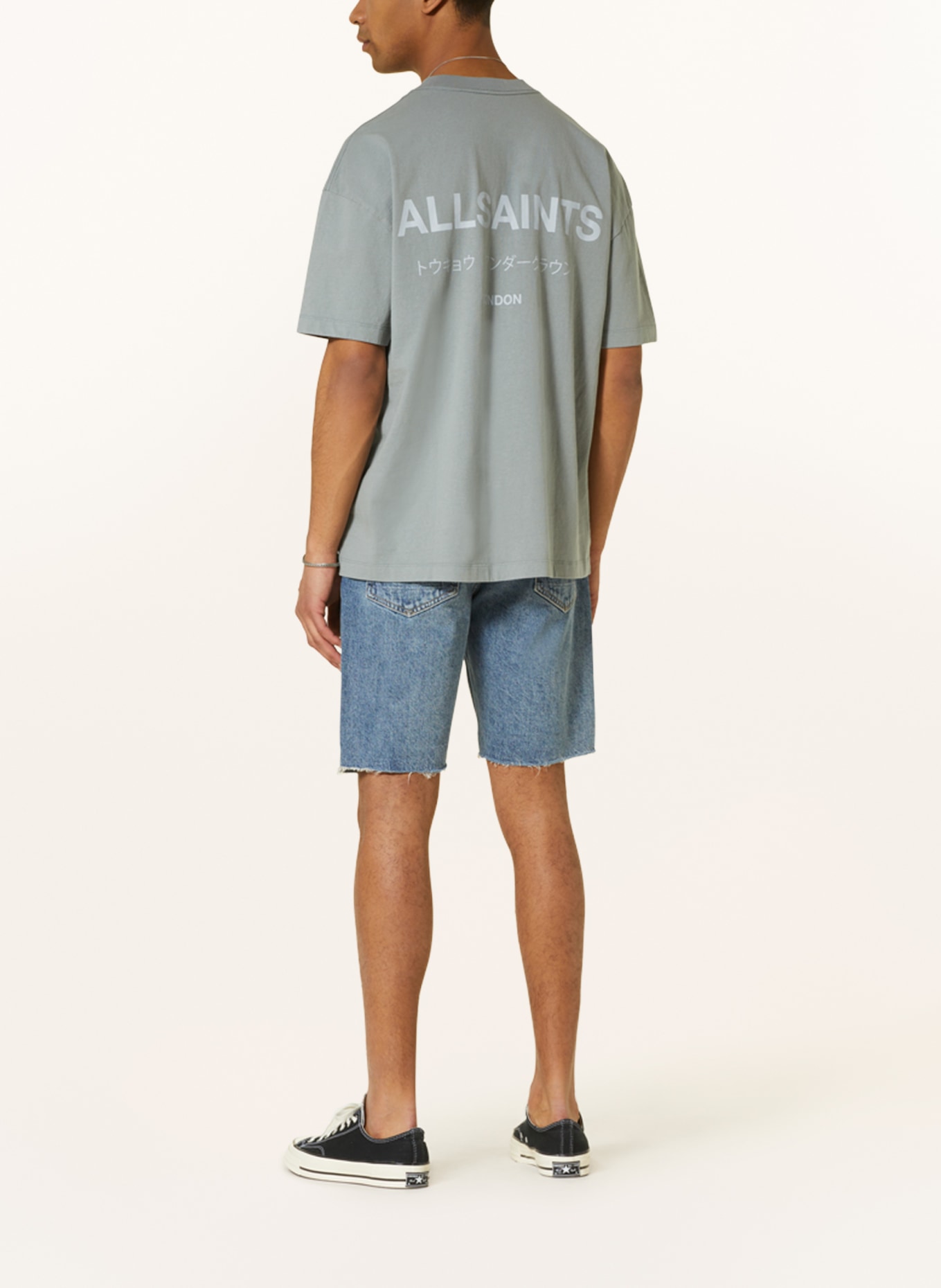 ALLSAINTS T-shirt UNDERGROUND, Color: GRAY (Image 3)