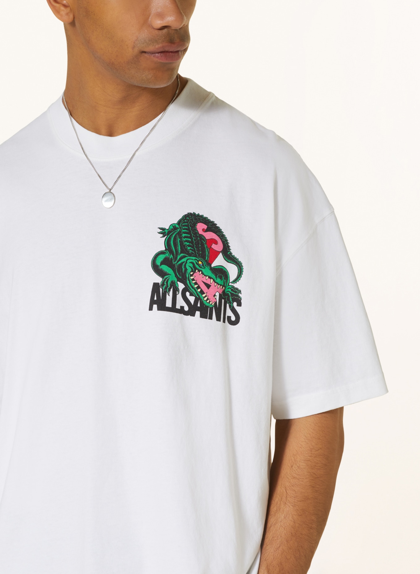 ALLSAINTS T-shirt GATOT, Color: WHITE (Image 4)