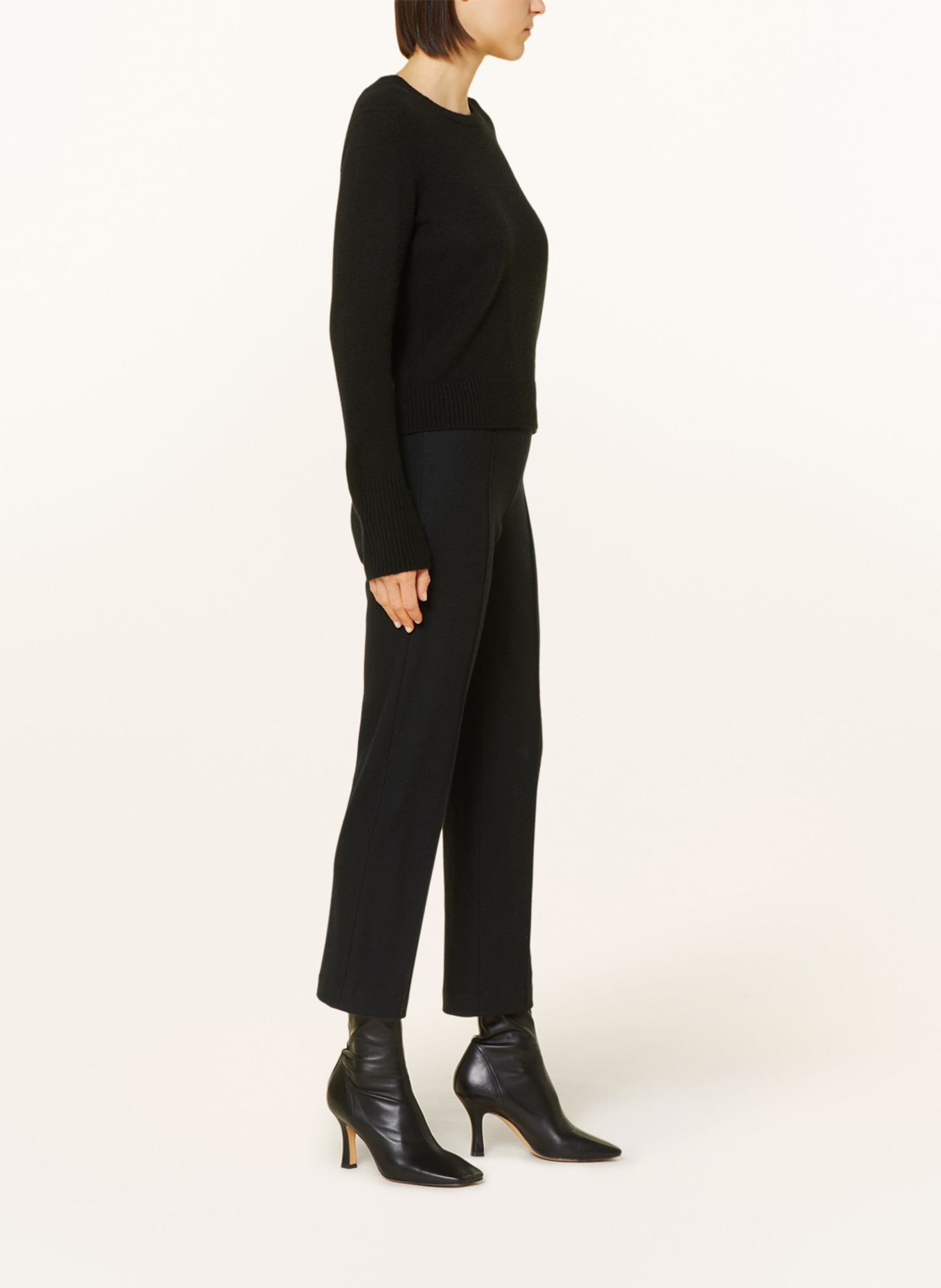 VINCE 7/8 pants, Color: BLACK (Image 4)