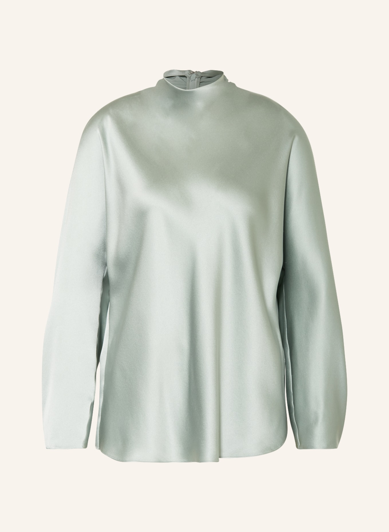 VINCE Shirt blouse in satin, Color: LIGHT GREEN (Image 1)