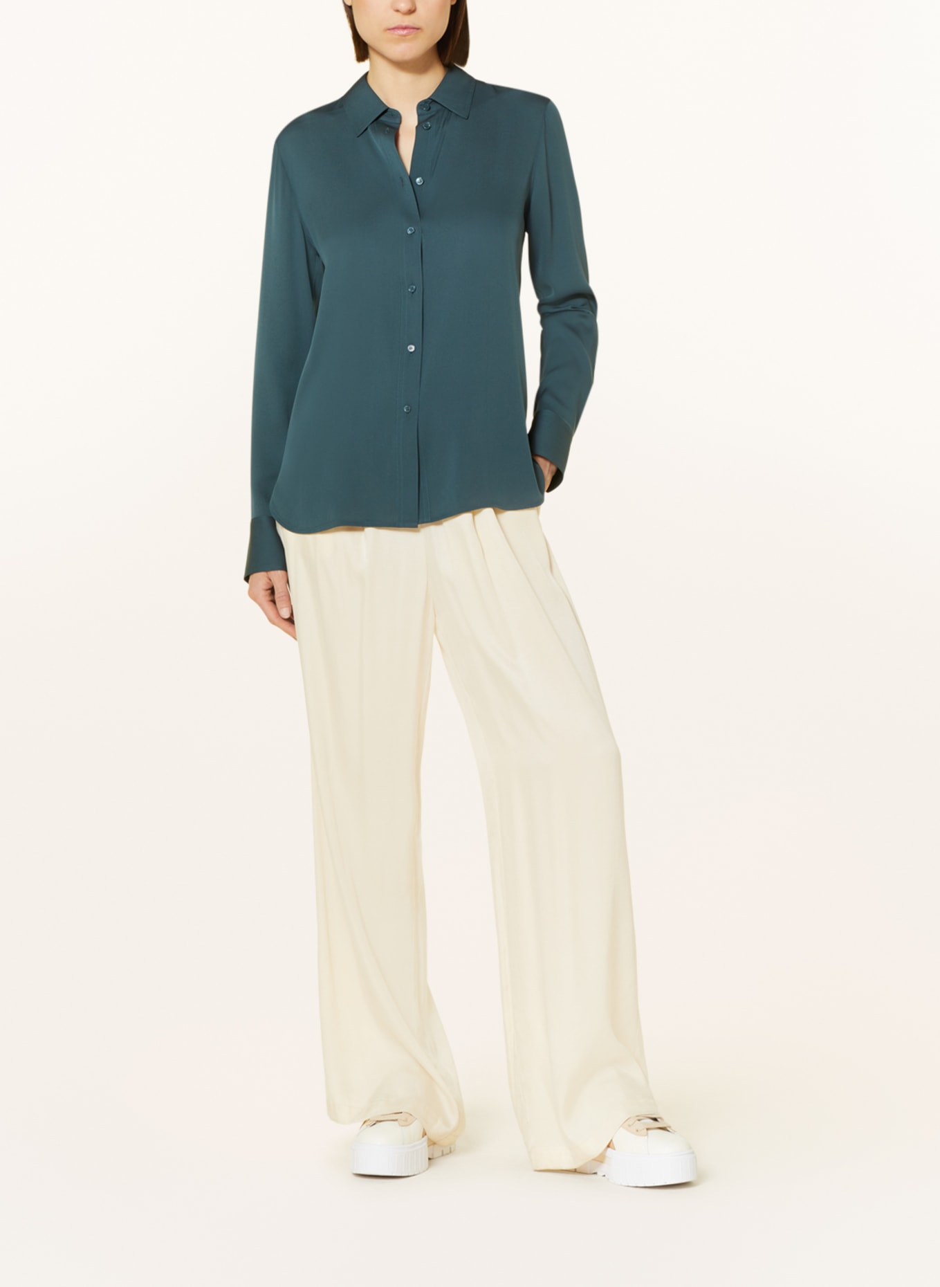 Vince silk sale blouse sale