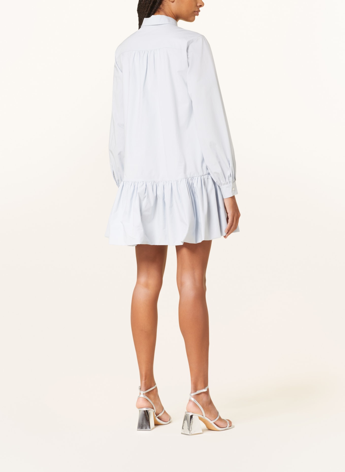 WUNDERKIND x hessnatur Dress with ruffles, Color: LIGHT BLUE (Image 3)