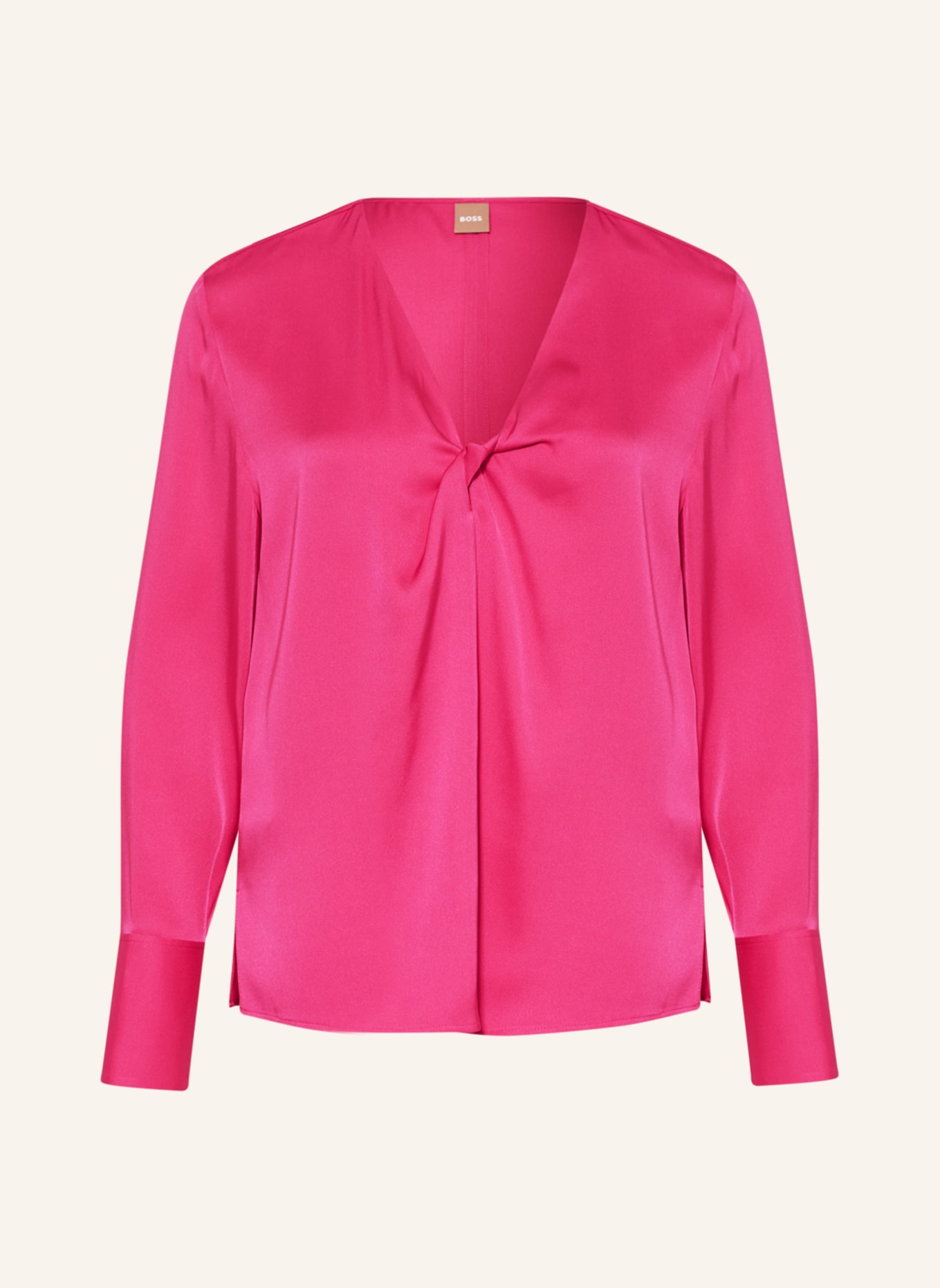 BOSS Shirt blouse BIDINTA in silk, Color: PINK (Image 1)