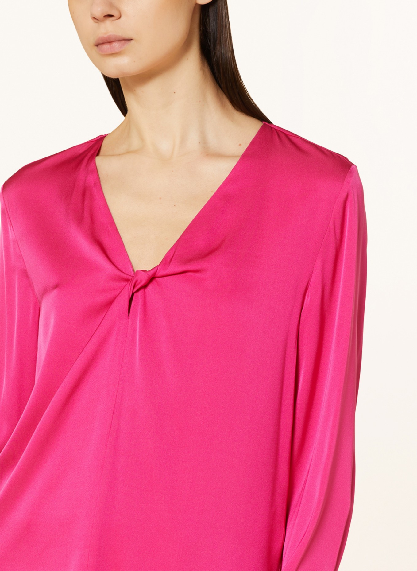 BOSS Shirt blouse BIDINTA in silk, Color: PINK (Image 4)