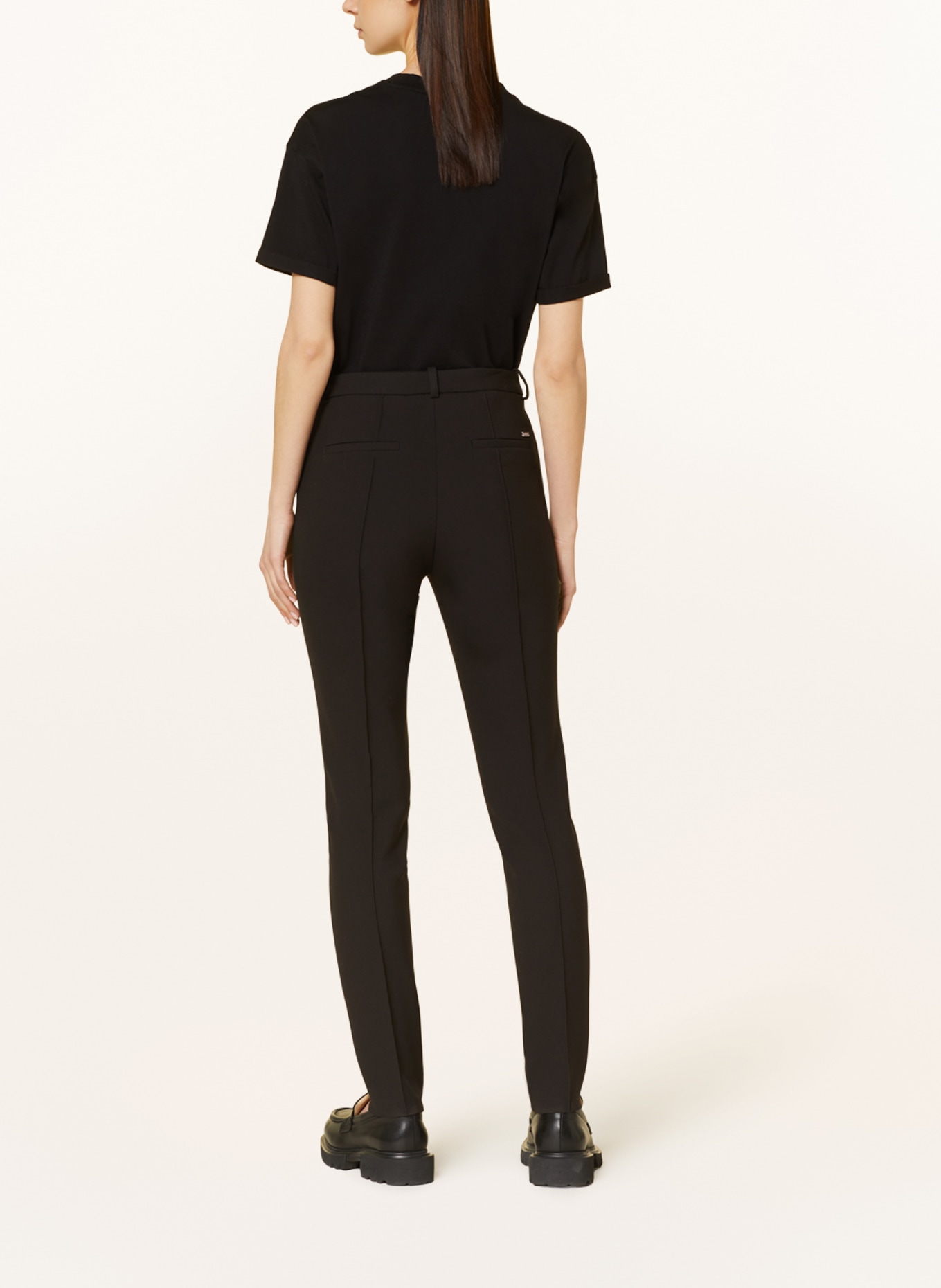 BOSS Jersey pants TANAINA, Color: BLACK (Image 3)