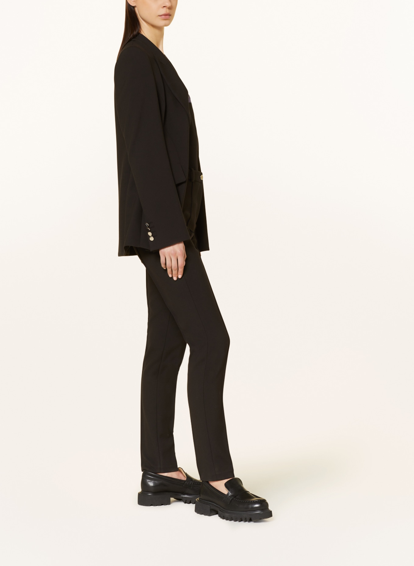 BOSS Jersey pants TANAINA, Color: BLACK (Image 4)