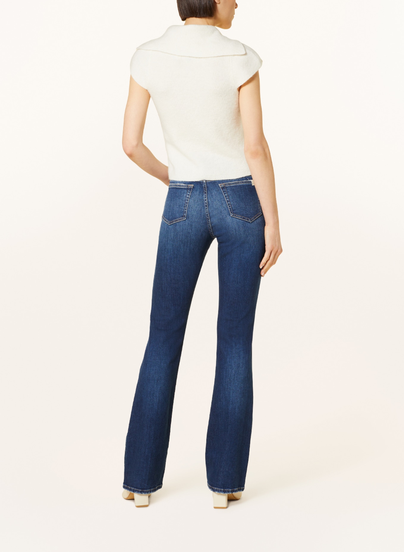 THE.NIM STANDARD Bootcut jeans TRACY CROP, Color: W649-MDD MID BLUE (Image 3)