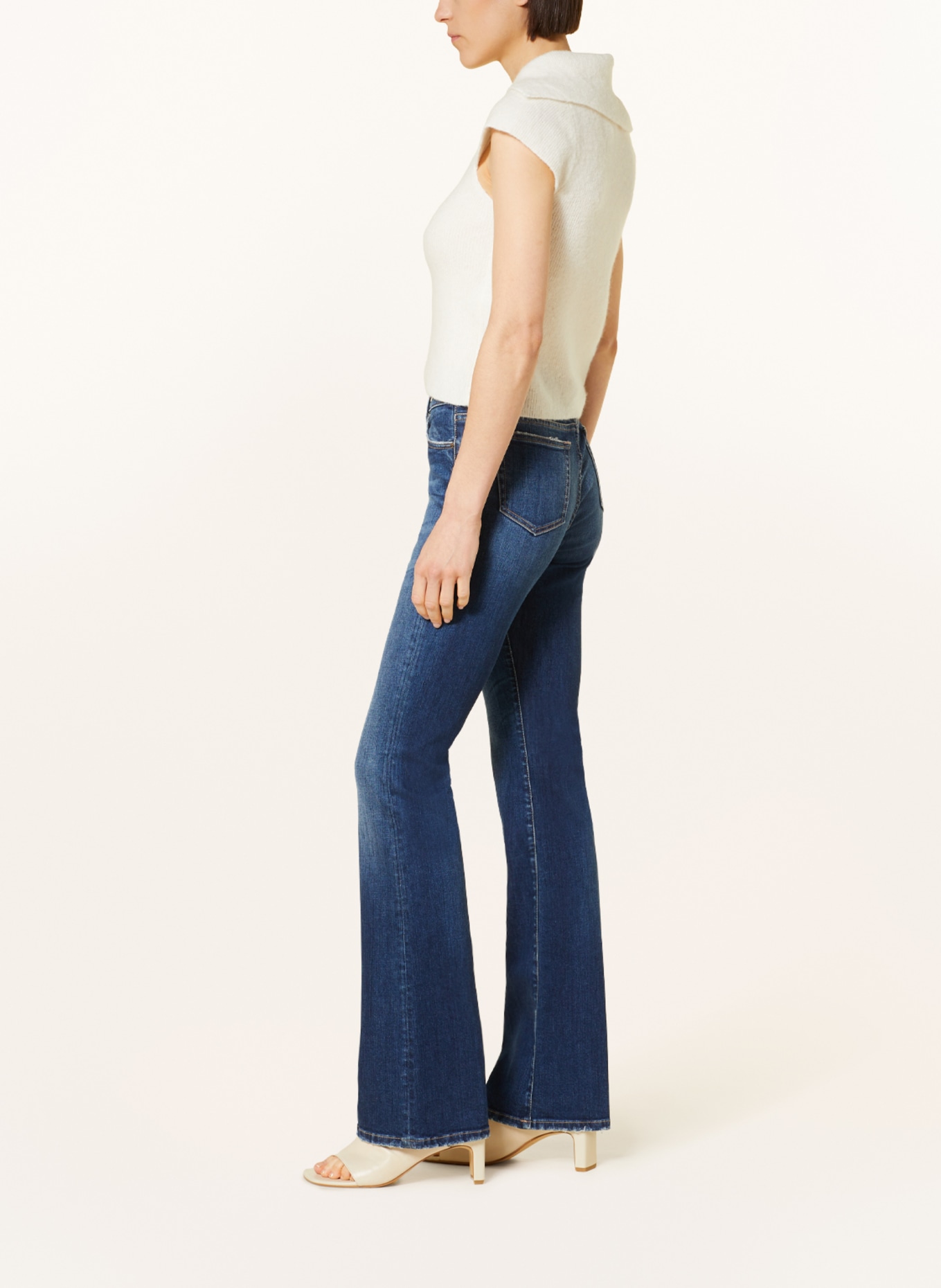 THE.NIM STANDARD Bootcut jeans TRACY CROP, Color: W649-MDD MID BLUE (Image 4)