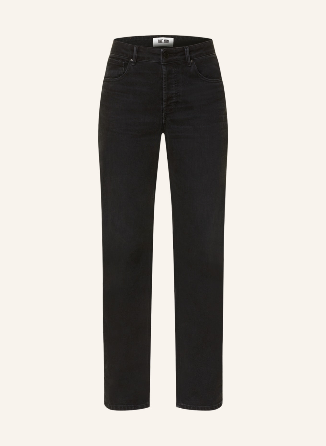 THE.NIM STANDARD Straight Jeans JANE, Farbe: W771-UBK BLACK (Bild 1)
