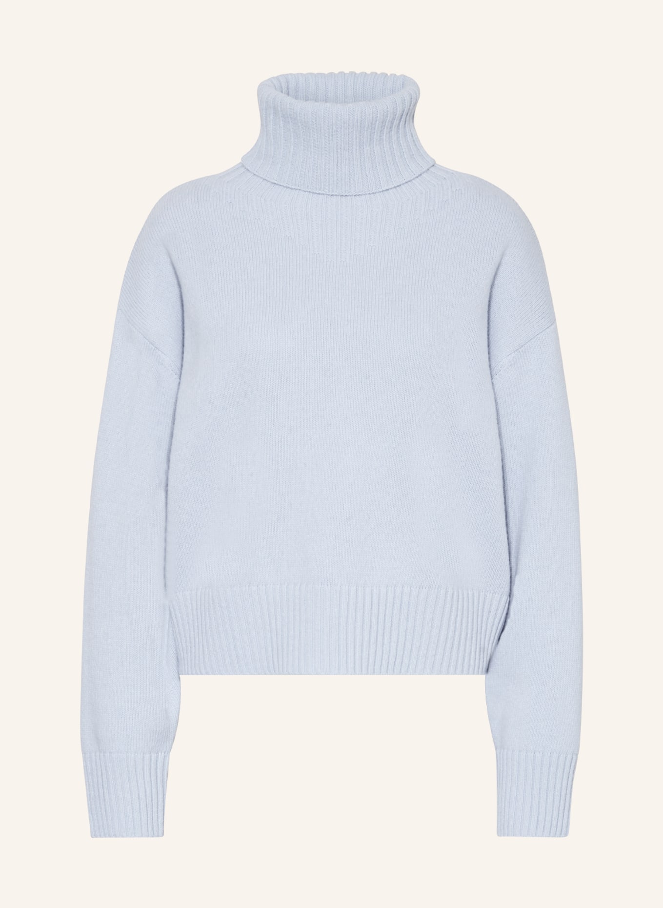Light blue hotsell ribbed turtleneck sweater