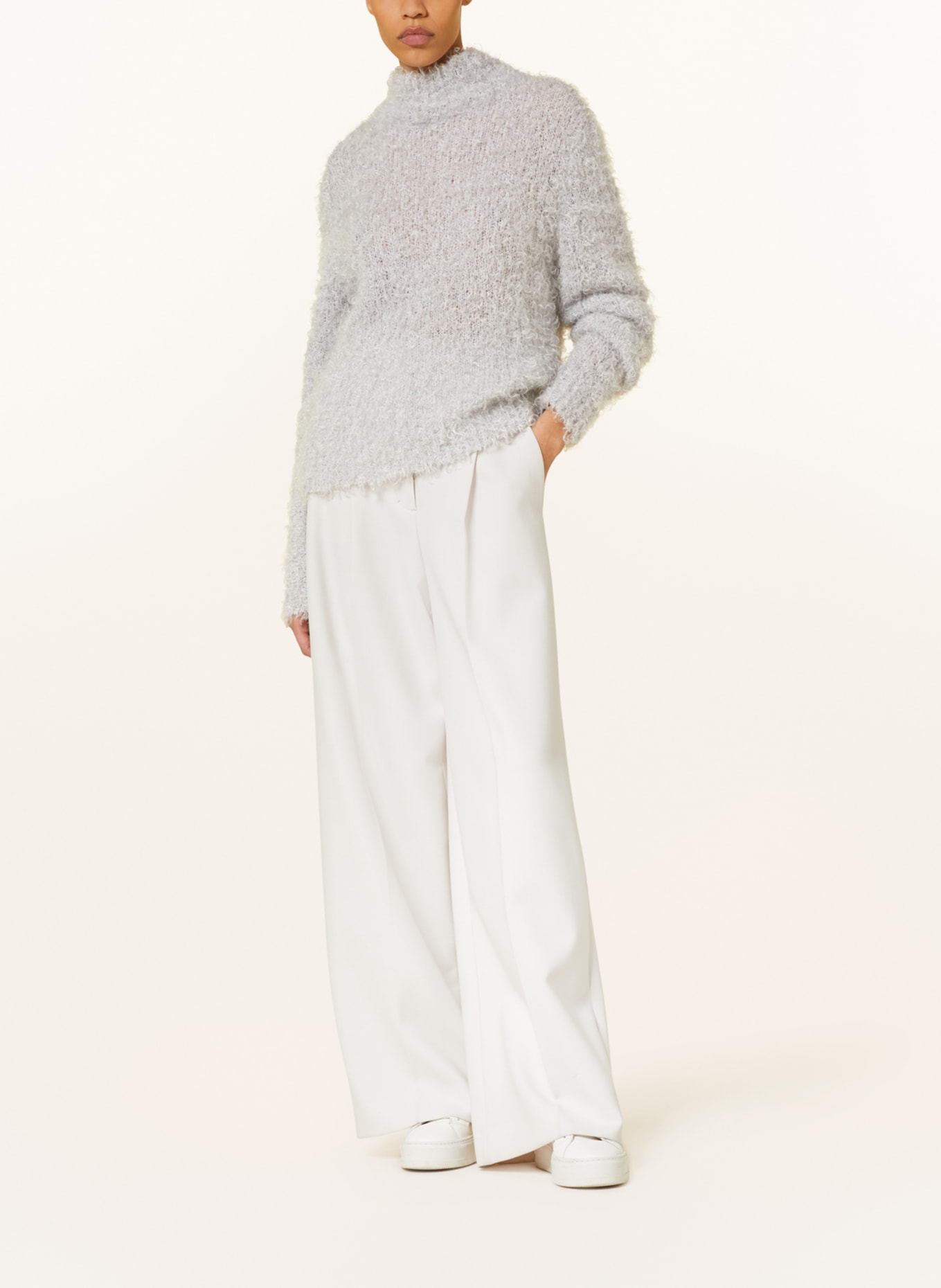 Filippa K Sweater with mohair, Color: LIGHT GRAY (Image 2)