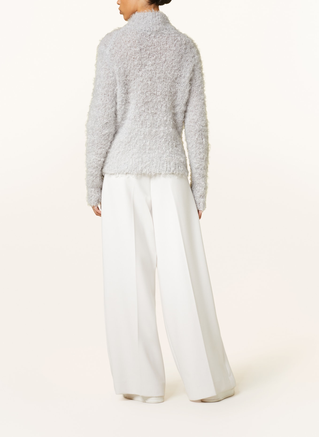 Filippa K Sweater with mohair, Color: LIGHT GRAY (Image 3)