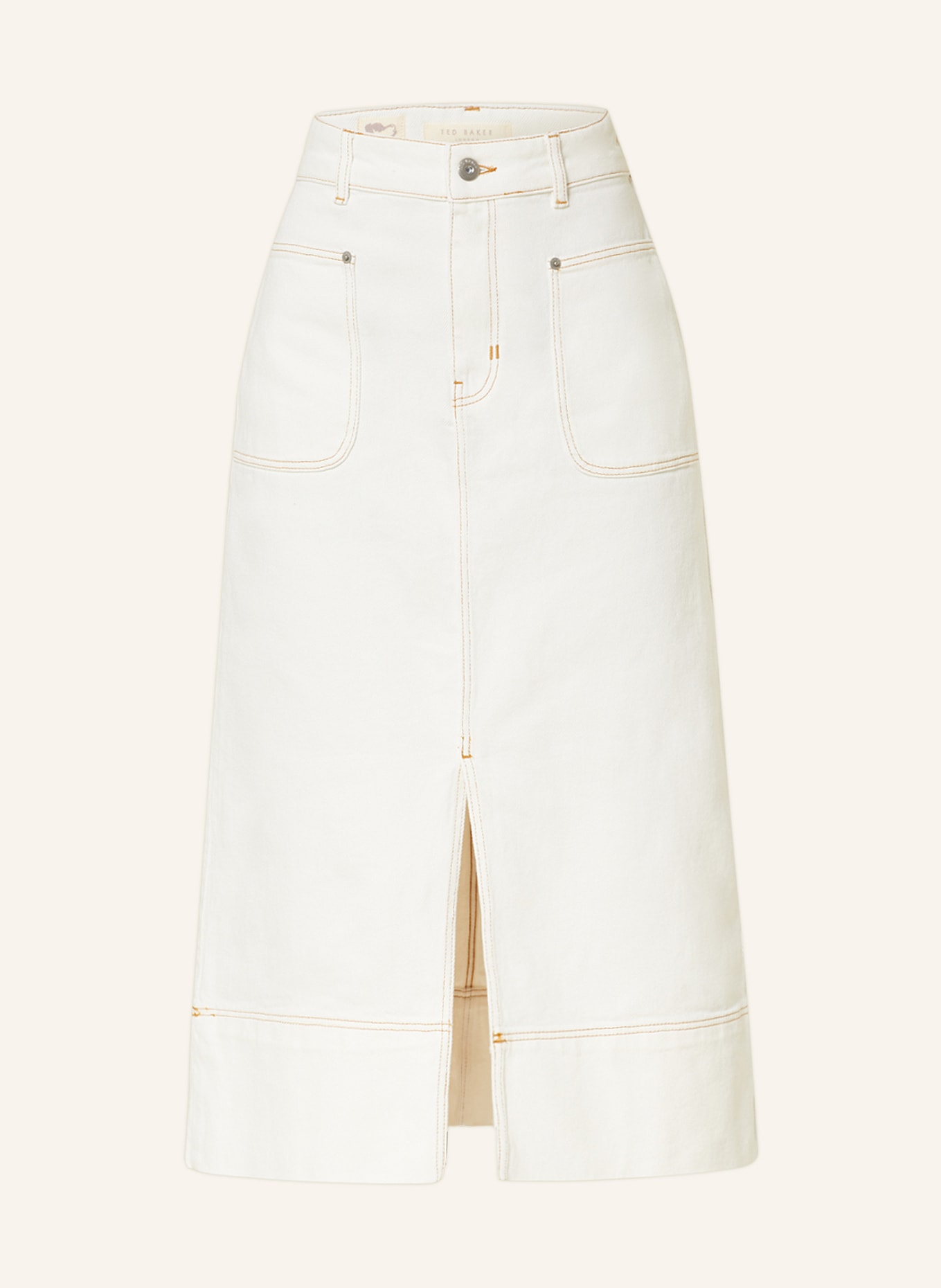 TED BAKER Spódnica jeansowa JOMANA, Kolor: KREMOWY (Obrazek 1)