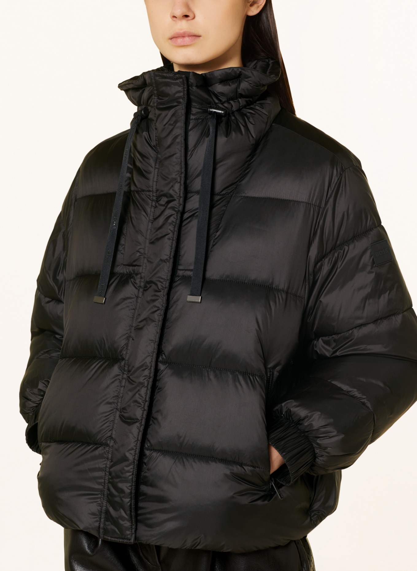 BOSS Quilted jacket PADINA, Color: BLACK (Image 4)