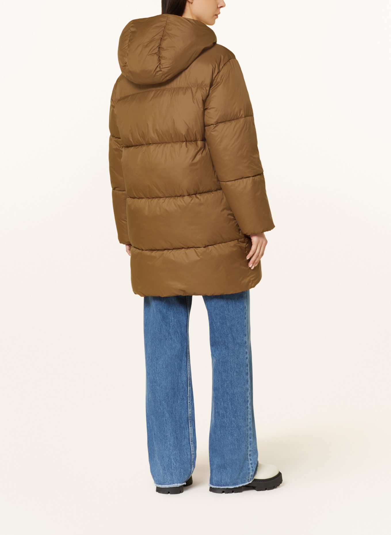BOSS Quilted coat POLLY, Color: LIGHT BROWN (Image 3)