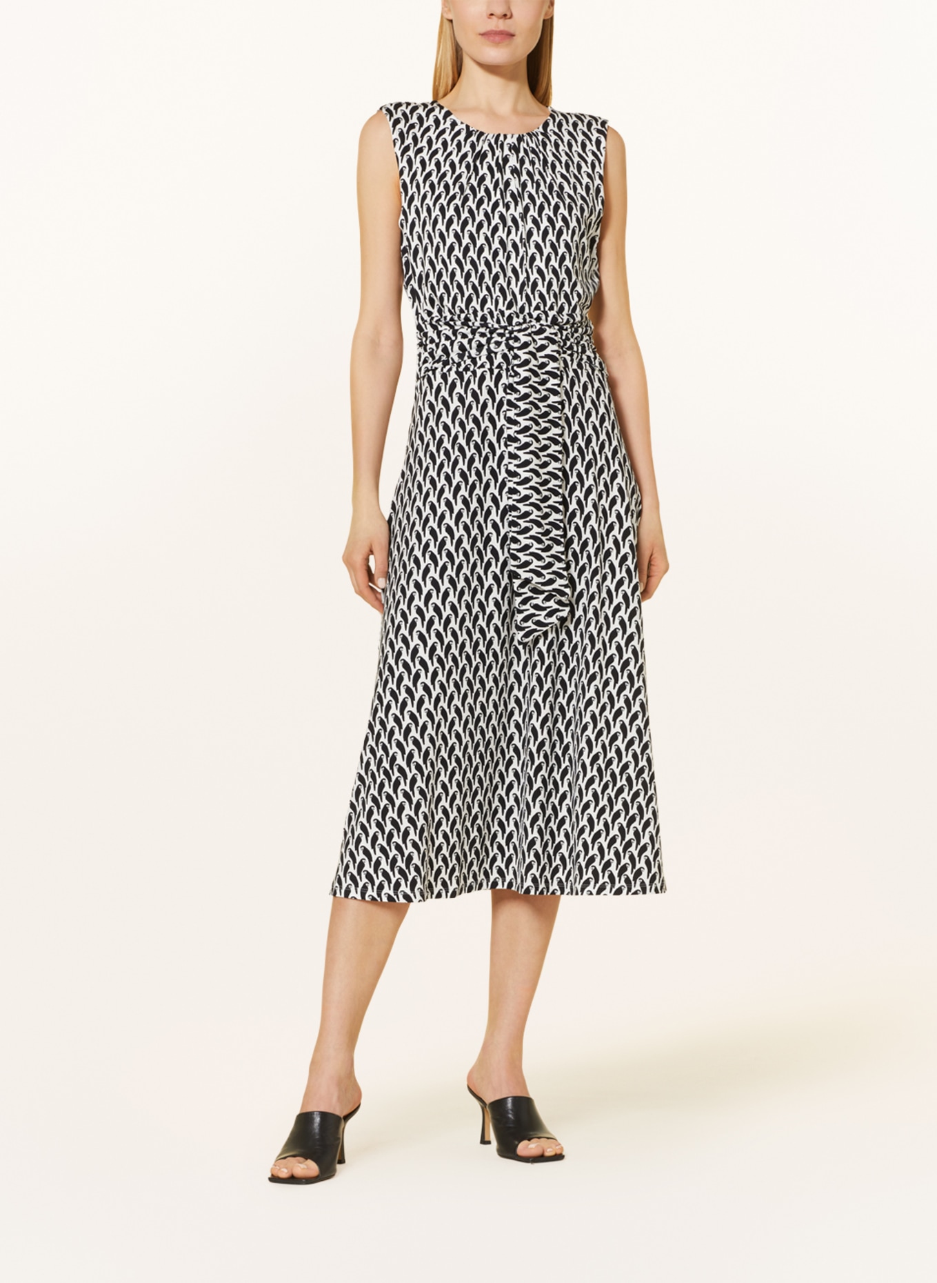 HOBBS Jersey dress BAYVIEW, Color: BLACK/ WHITE (Image 2)