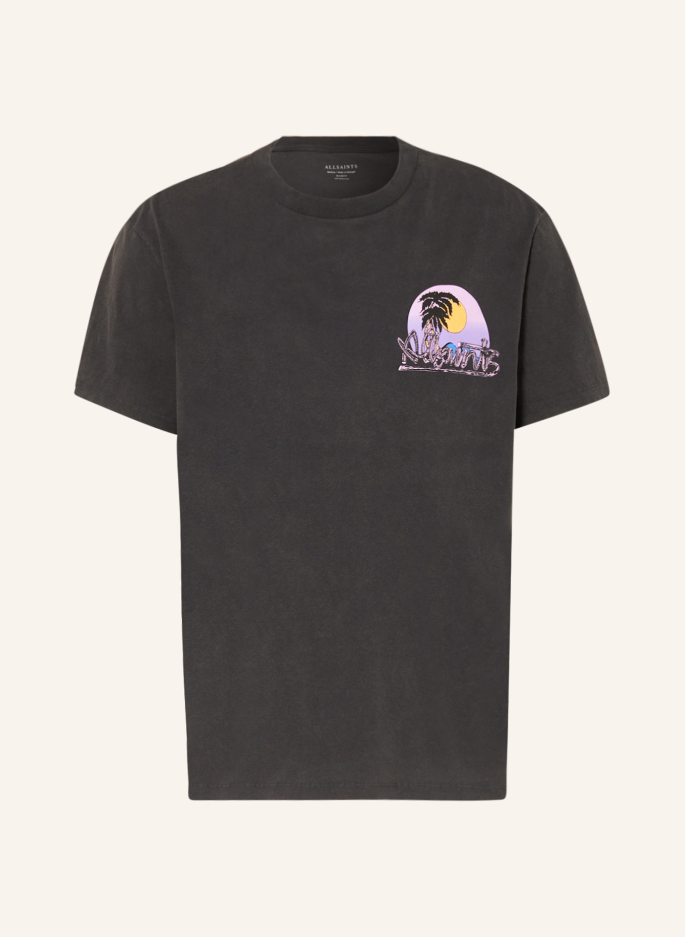 ALLSAINTS T-shirt CHROMA, Kolor: CZARNY (Obrazek 1)