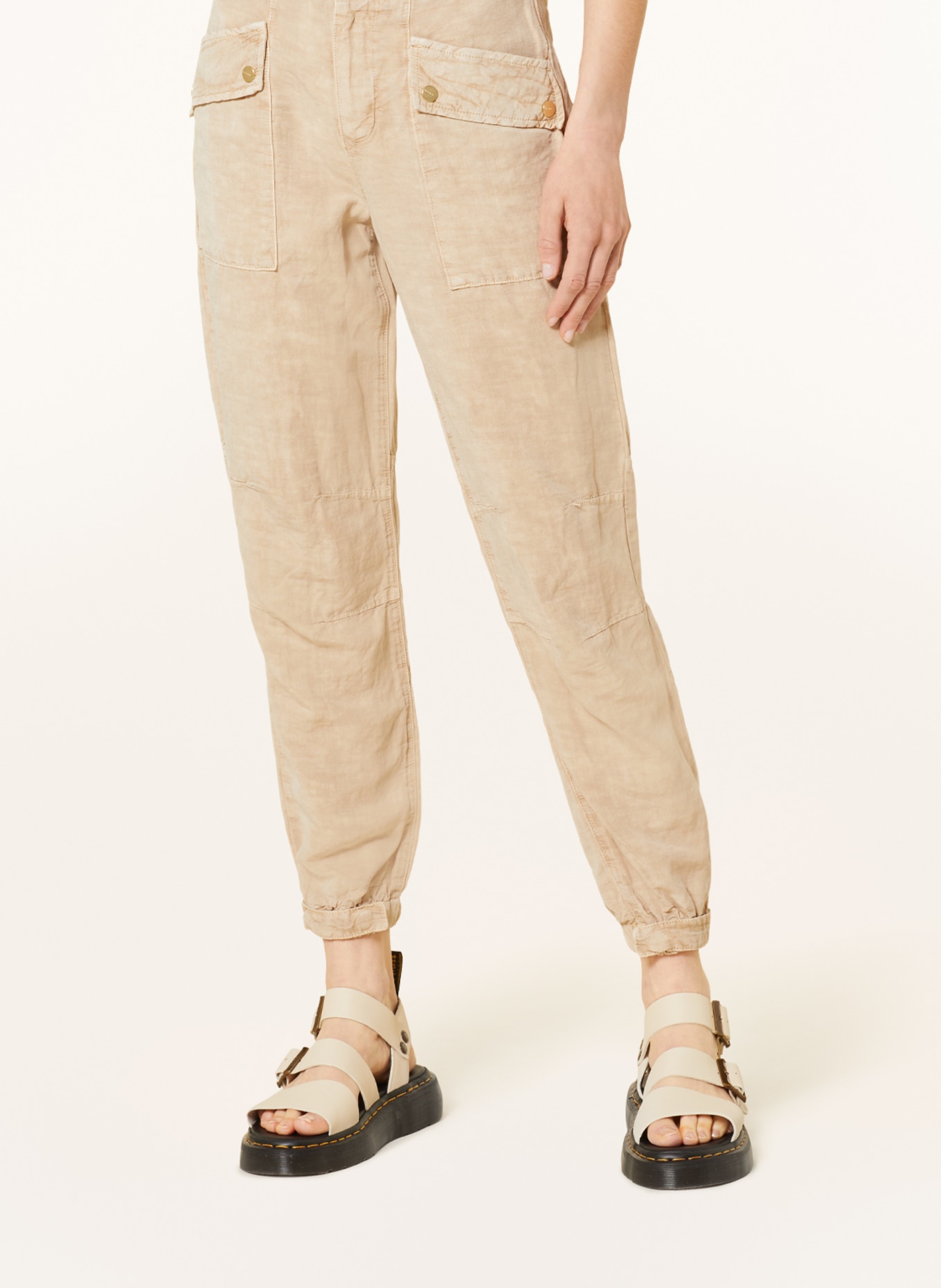 ALLSAINTS Pants VAL with linen, Color: BEIGE (Image 5)