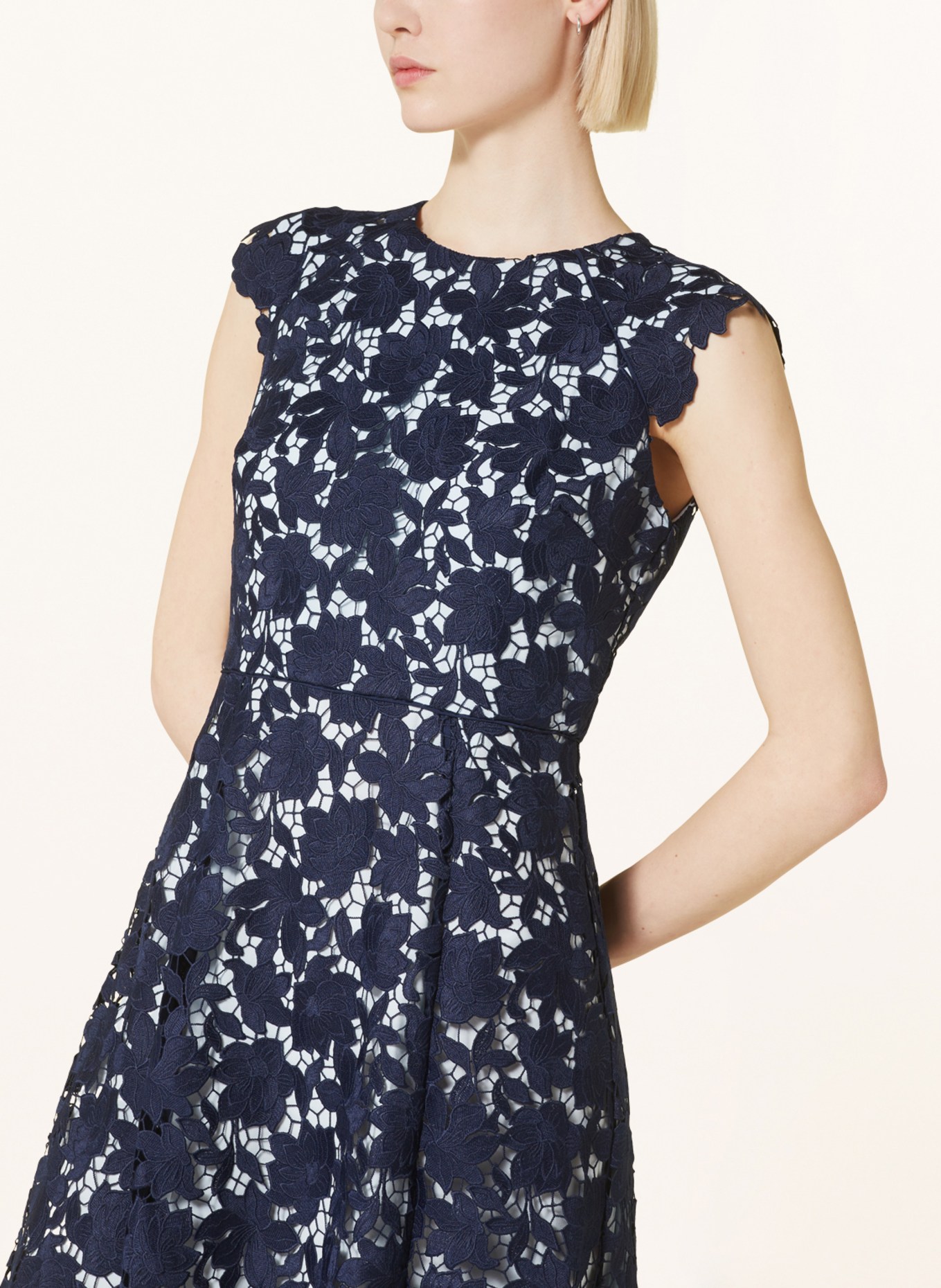 Hobbs blue hot sale lace dress