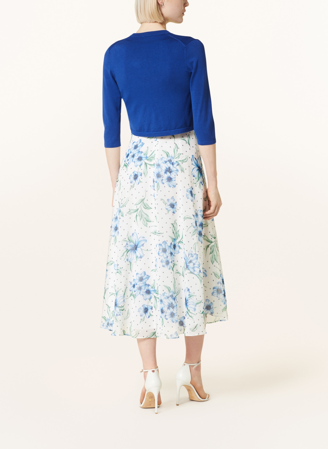 HOBBS Knit bolero CARRIE with 3/4 sleeves, Color: BLUE (Image 3)