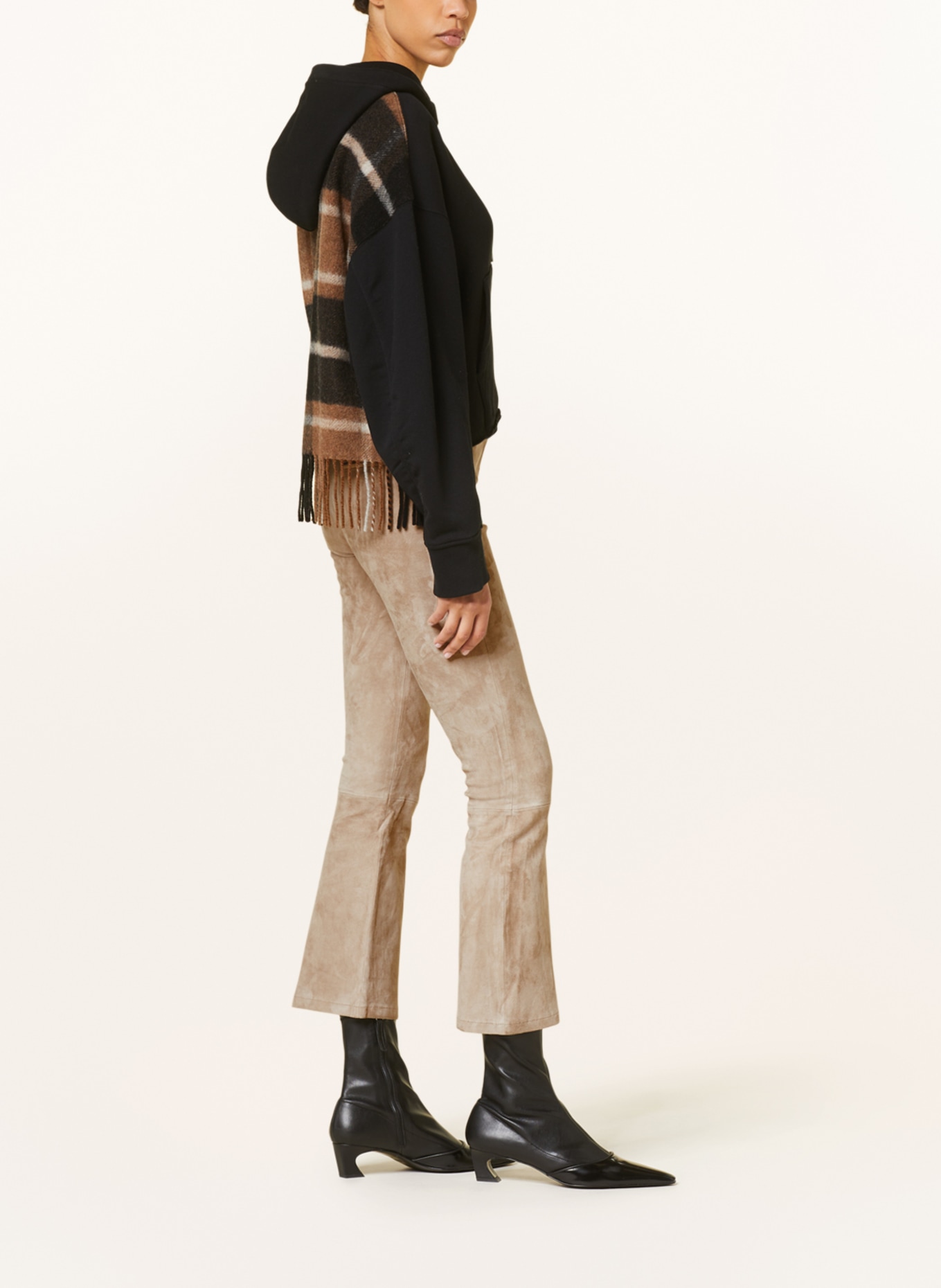 lilienfels 7/8 leather trousers, Color: TAUPE (Image 4)
