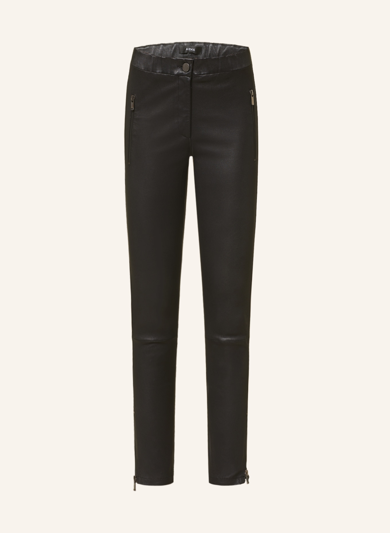 Ted Baker Enyyaa Cropped Leather Trouser, Black