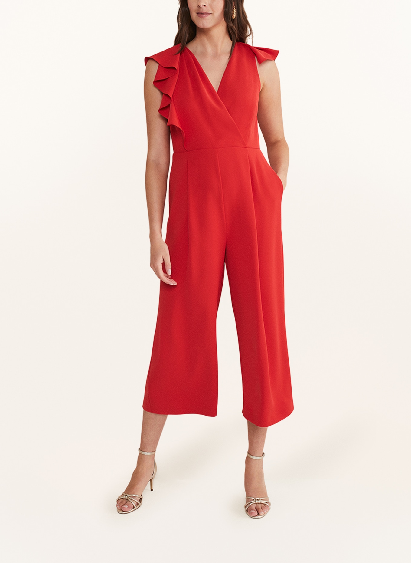 Phase Eight Jumpsuit NICKY with frills, Color: RED (Image 2)