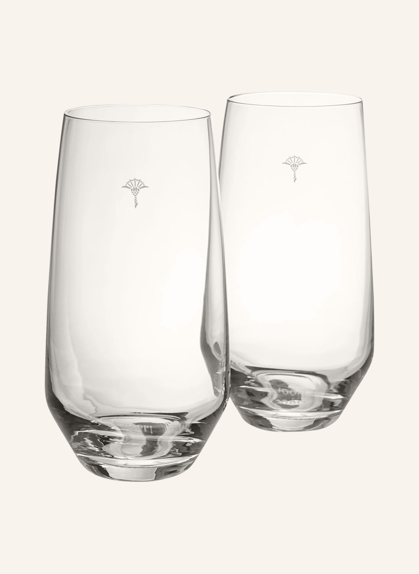 JOOP! Set of 2 tall drinking glasses SINGLE CORNFLOWER, Color: WHITE (Image 1)