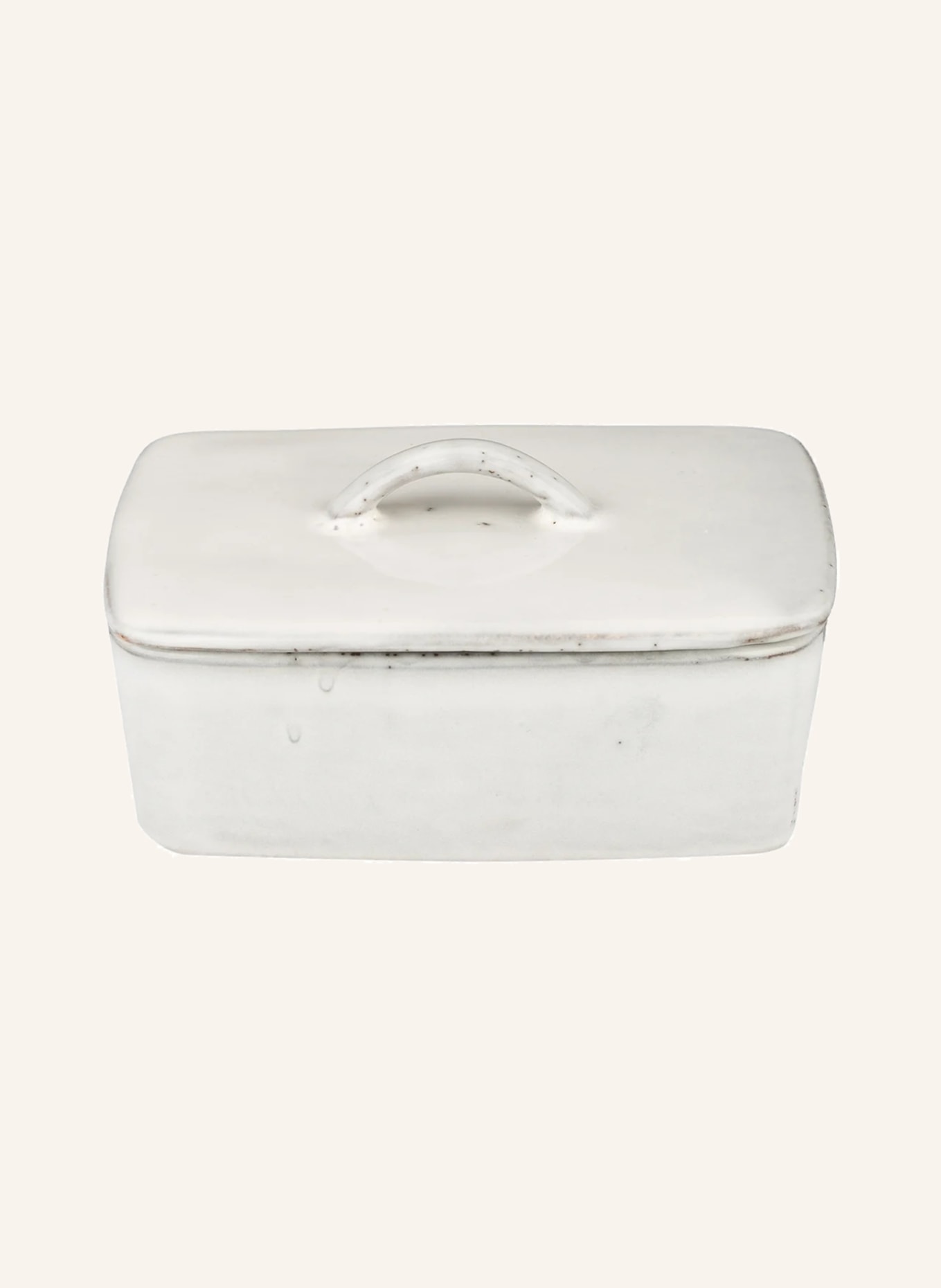 BROSTE COPENHAGEN Butter dish NORDIC SAND, Color: WHITE/ GRAY (Image 1)