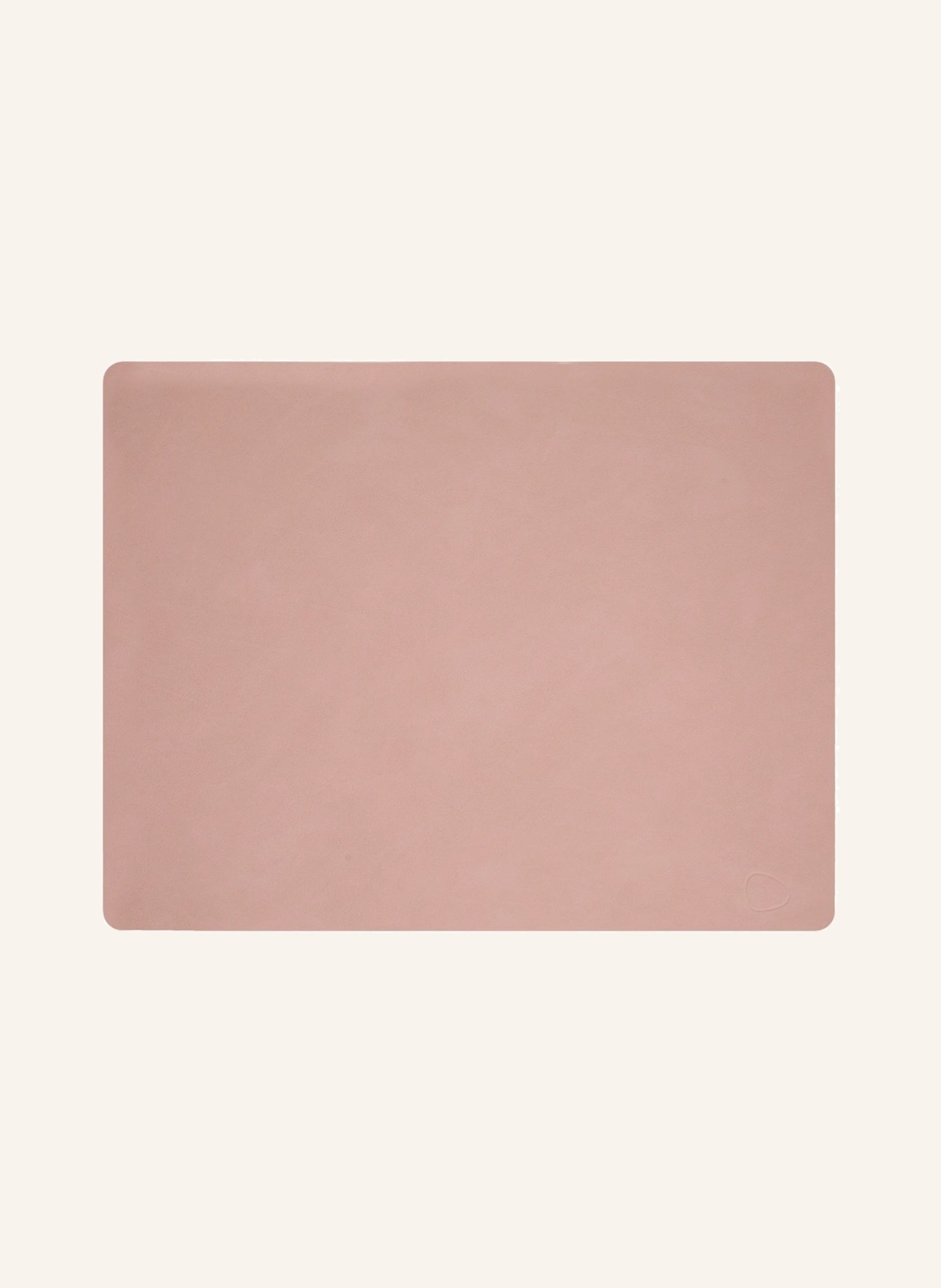 LINDDNA Tischset SQUARE L aus Leder, Farbe: ROSÉ (Bild 1)