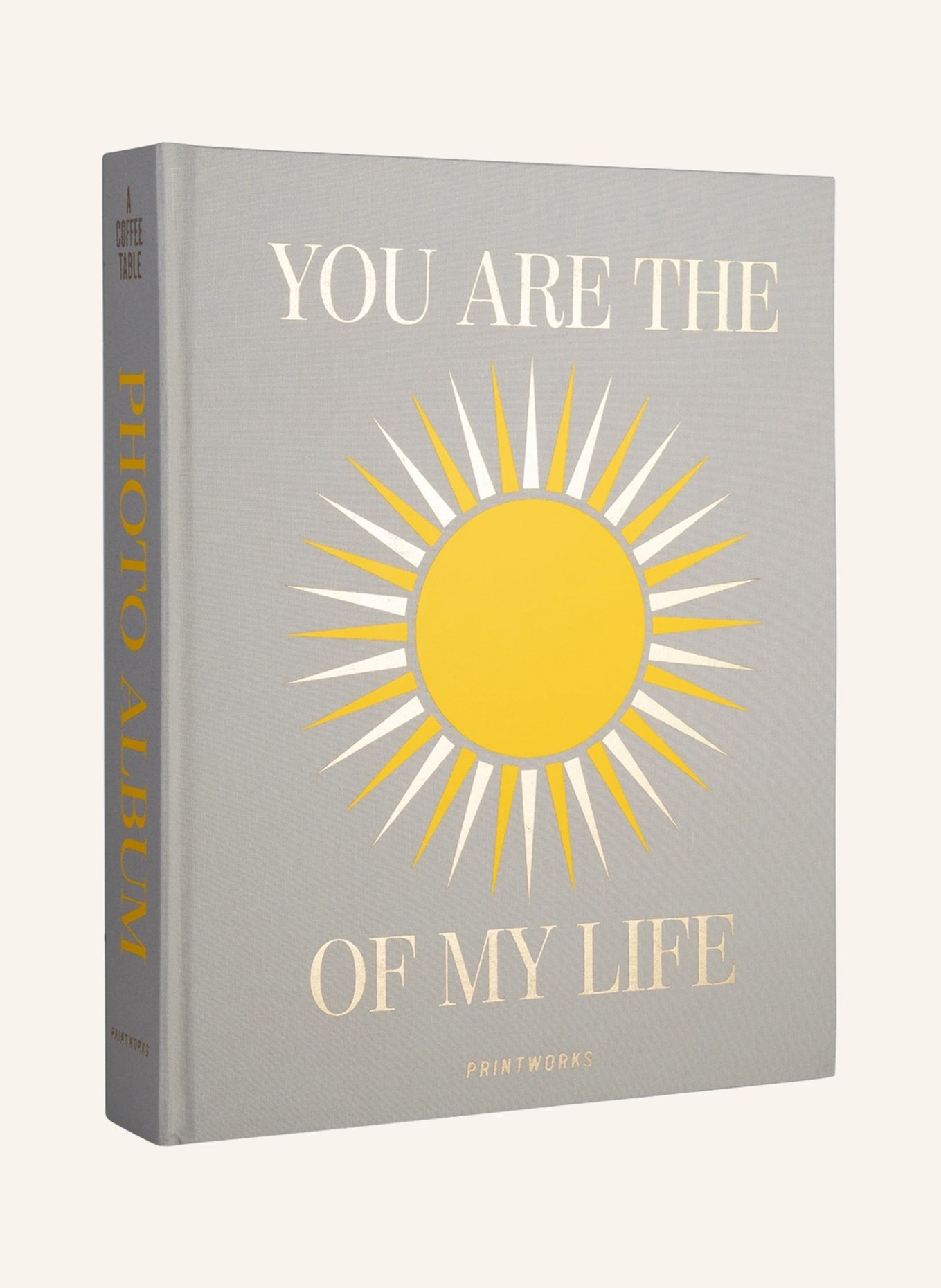 PRINTWORKS Photo album YOU ARE THE SUNSHINE, Color: GRAY/ GOLD/ DARK YELLOW (Image 1)