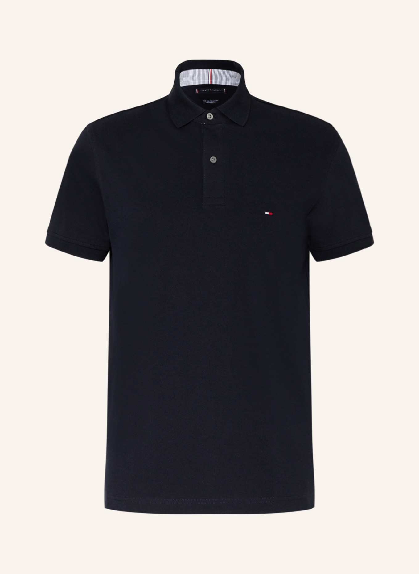 TOMMY HILFIGER Piqué polo shirt regular fit, Color: DARK BLUE (Image 1)