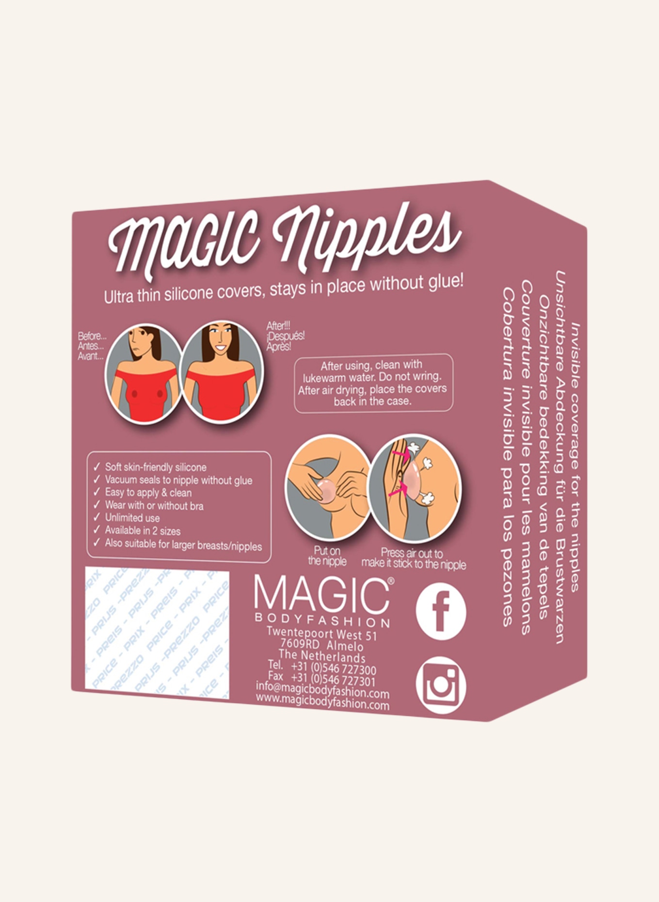 MAGIC Bodyfashion Silikon-Abdeckung MAGIC NIPPLES in nude