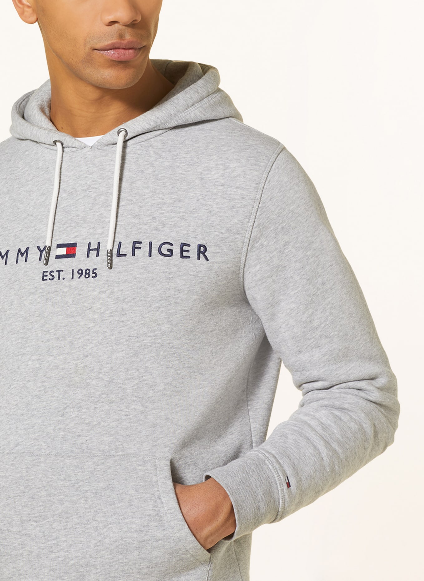 TOMMY HILFIGER Hoodie: GRAU
