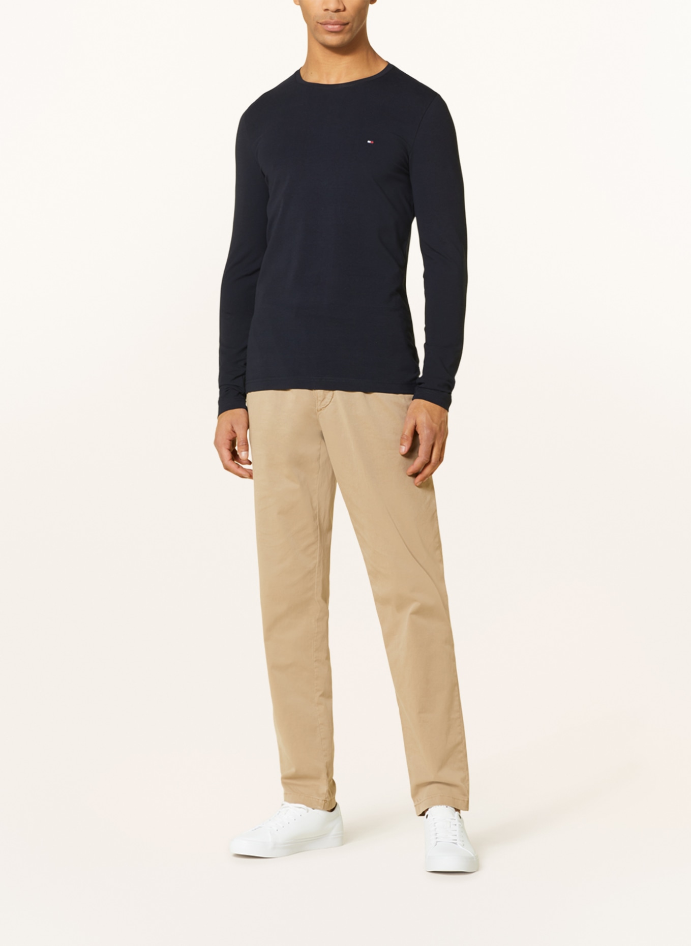 TOMMY HILFIGER Longsleeve: DUNKELBLAU