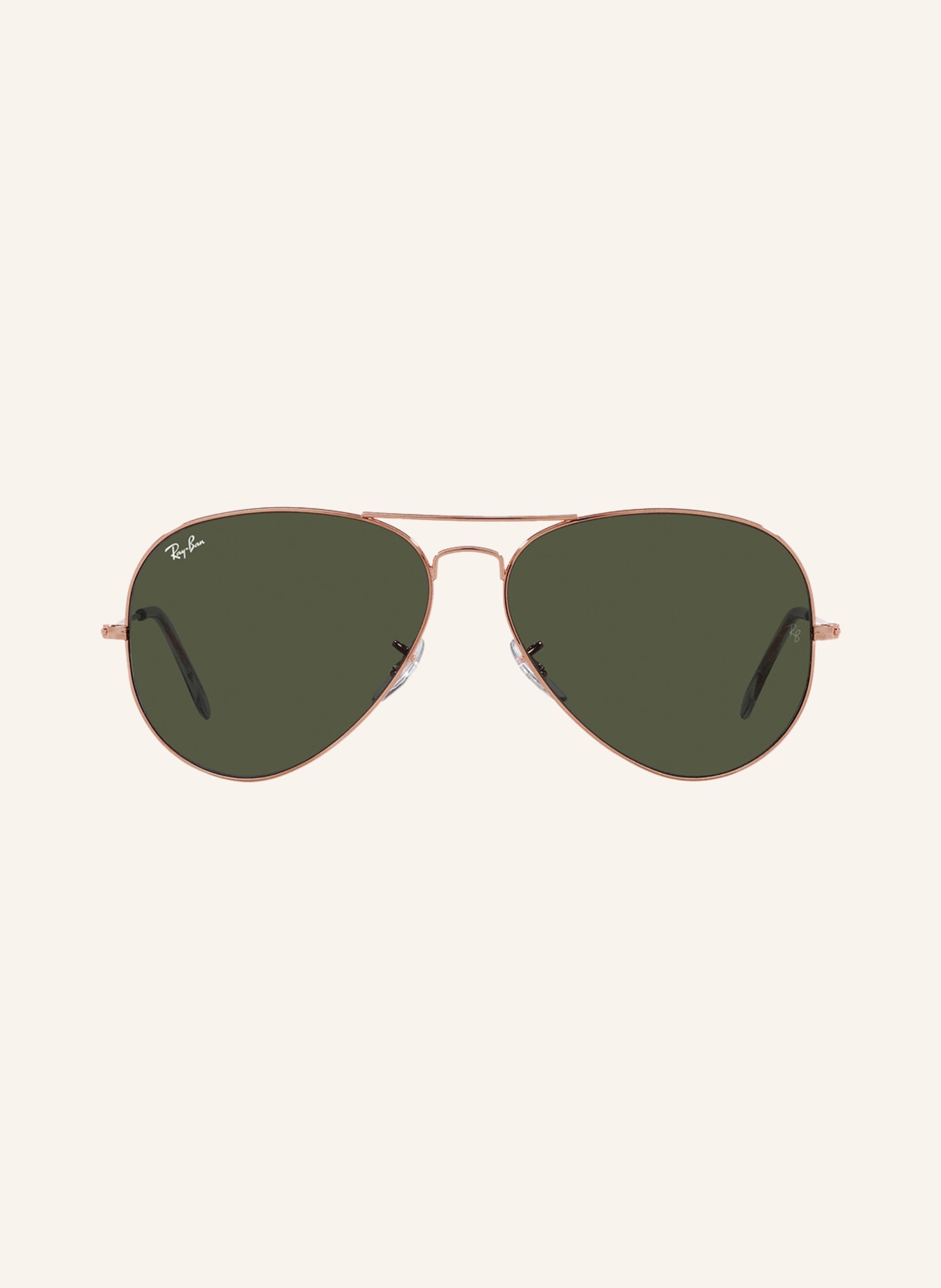 Ray-Ban Sunglasses RB3025 AVIATOR, Color: 920231- GOLD/GREEN (Image 2)