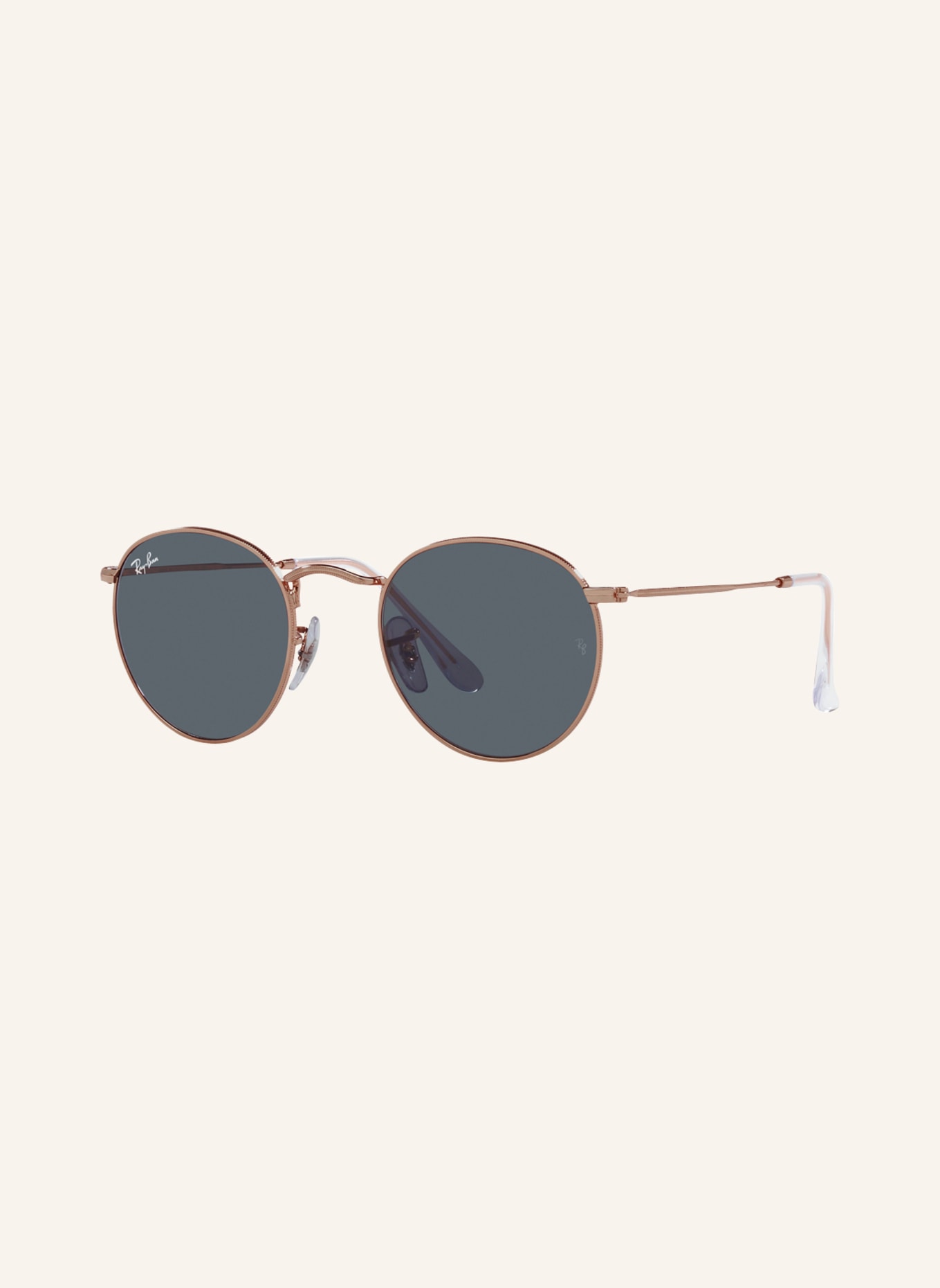 Ray-Ban Sunglasses RB3447 ROUND, Color: 9202R5 - GOLD/ DARK GRAY (Image 1)